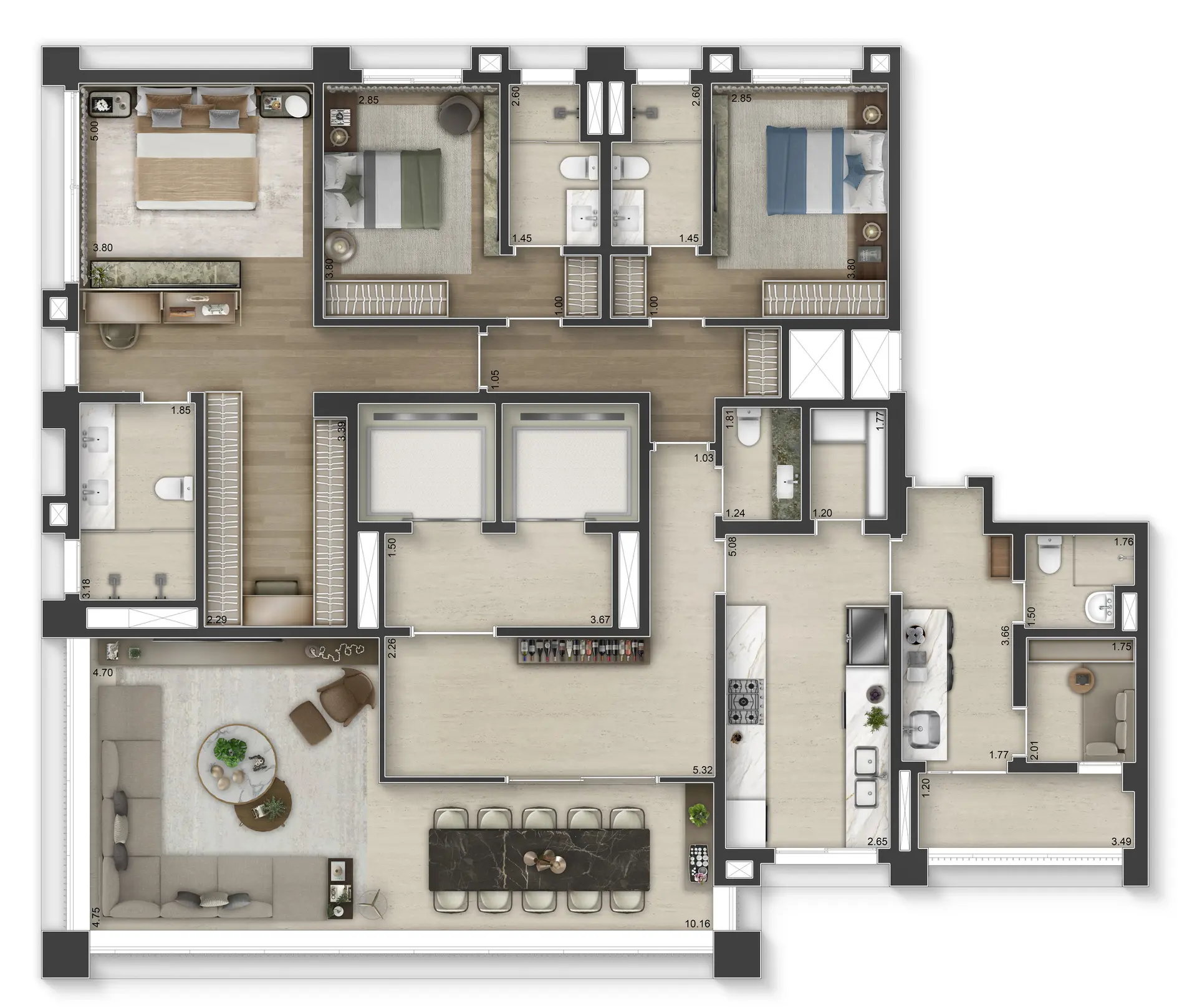 Planta 1 – 145 Vianna – Residencial
