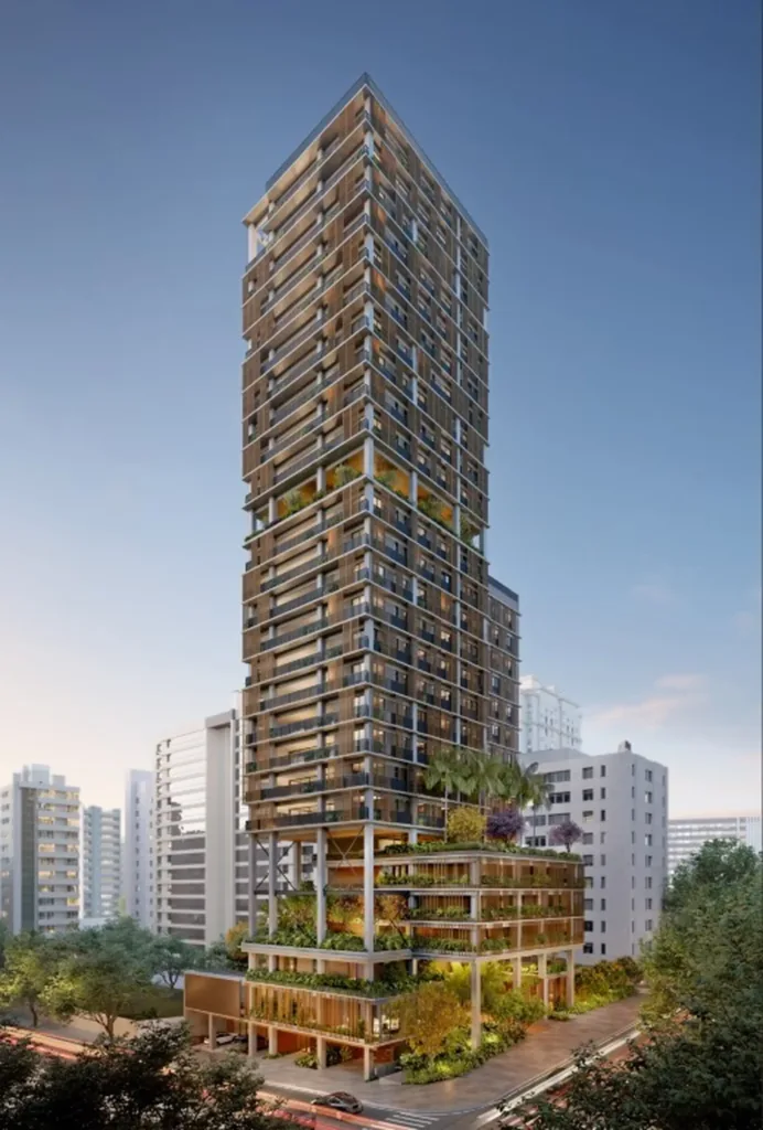 Fachada do empreendimento AYYA Jardins – Residencial