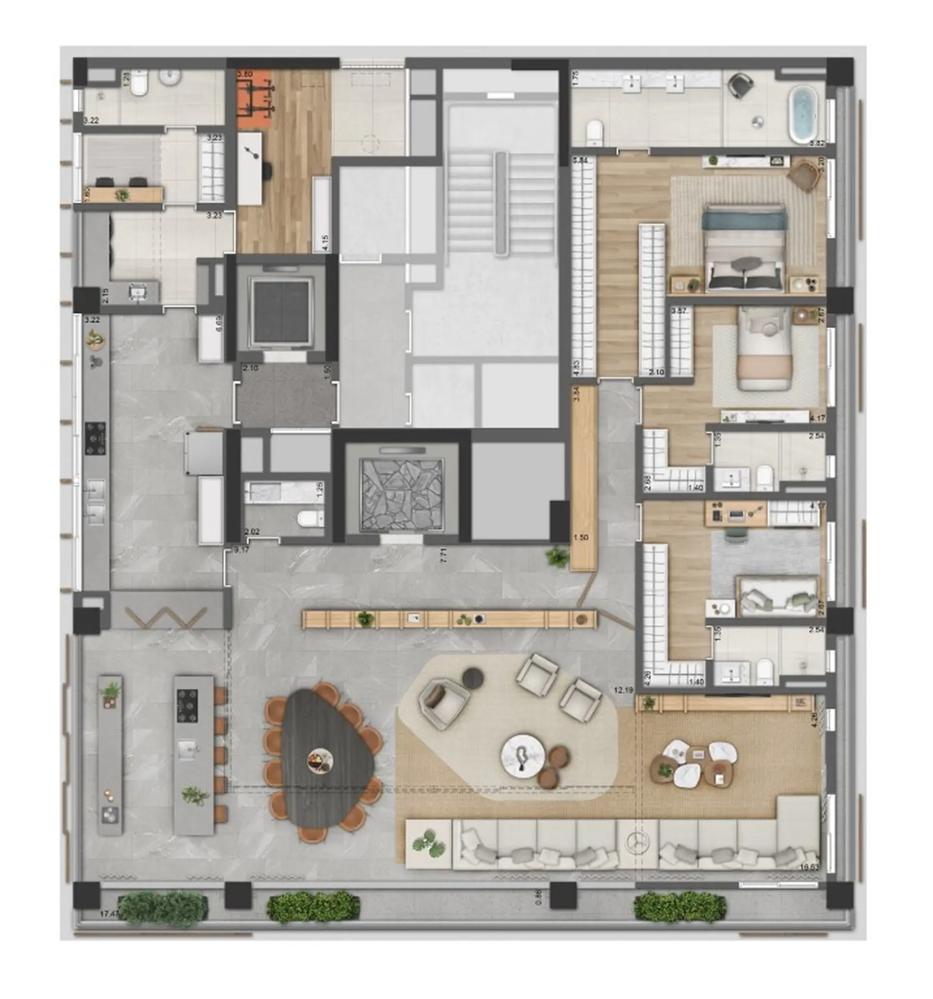 Planta 2 – AYYA Jardins – Residencial