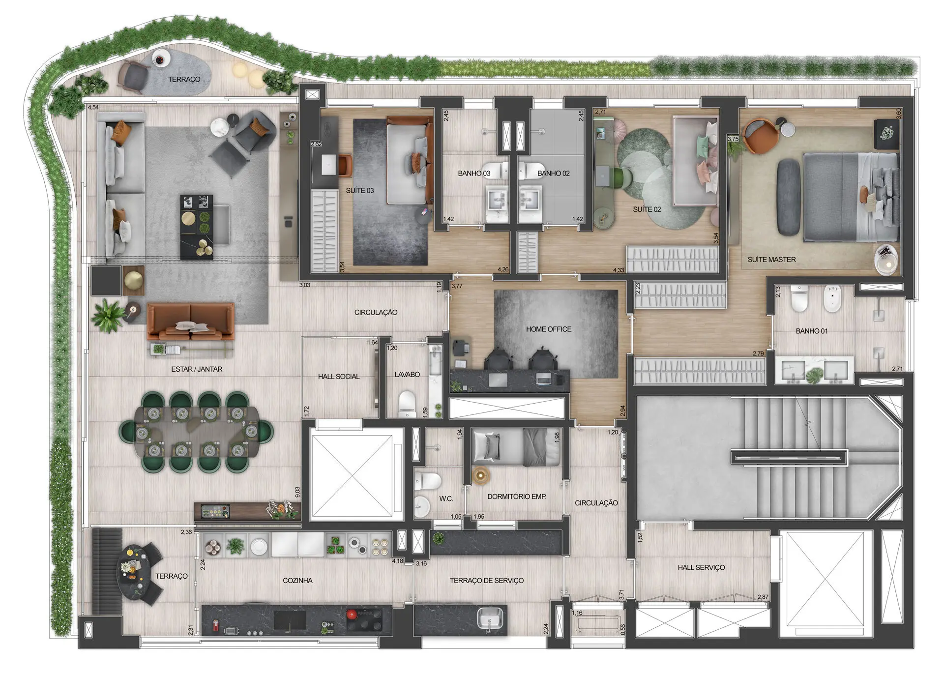 Planta 1 – Address Jardins