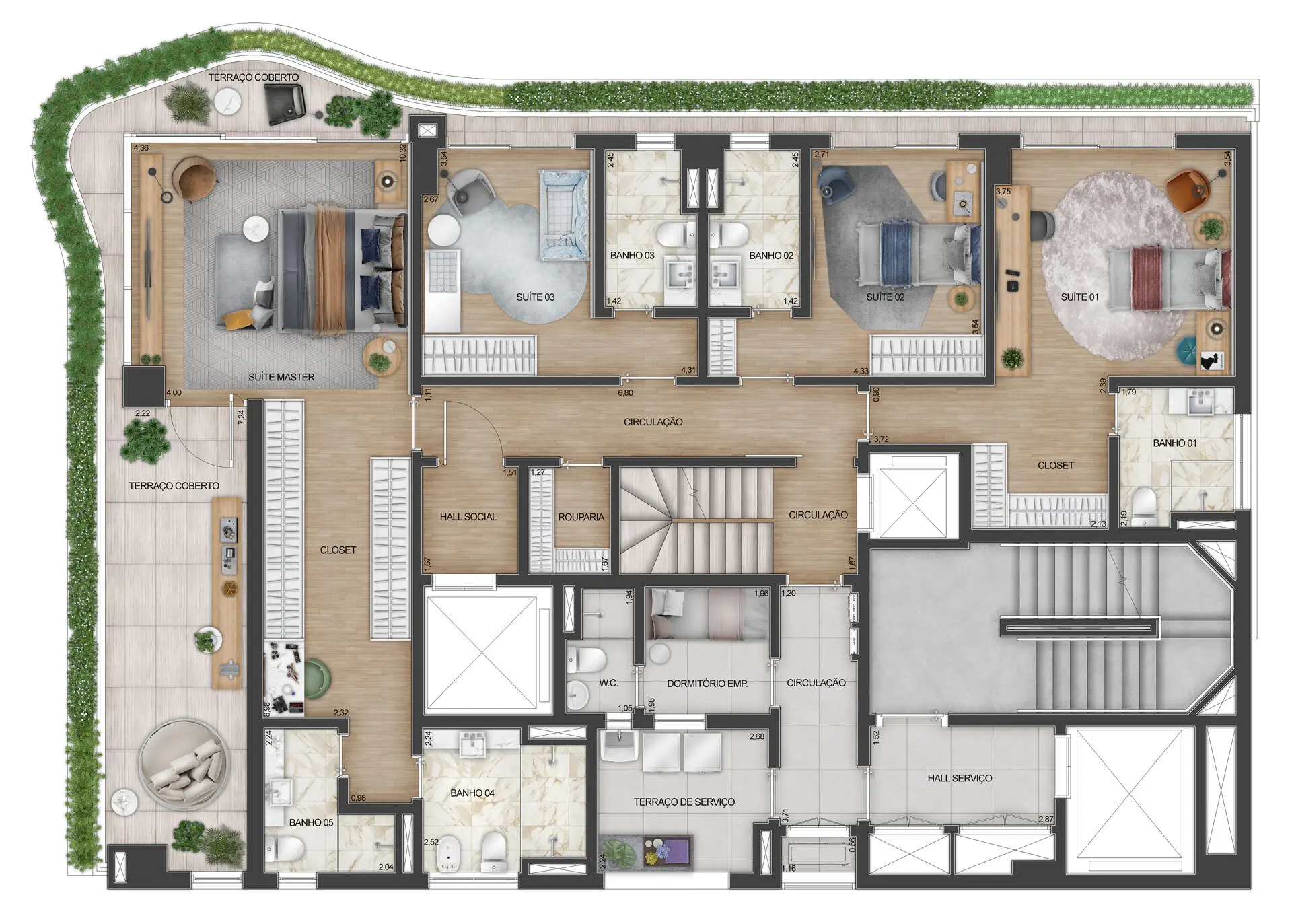 Planta 3 – Address Jardins