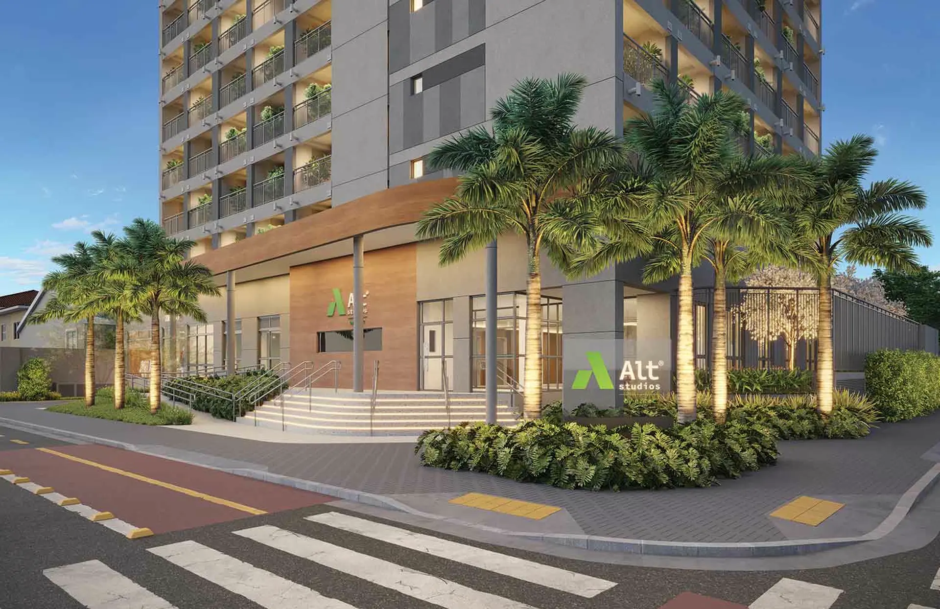 Fachada Alt Studios by Eztec – Chácara Santo Antônio