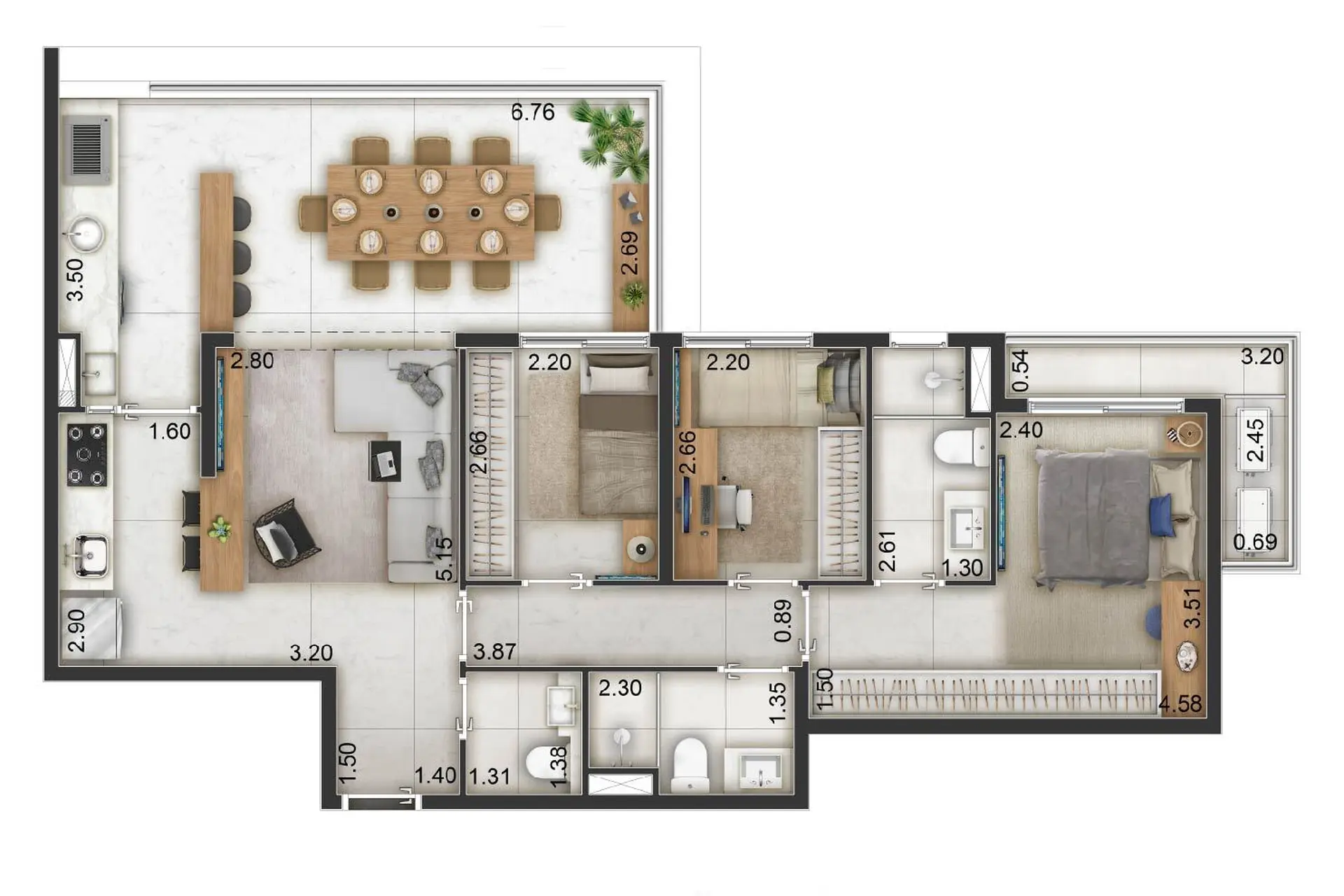 Planta 3 – Arch Boa Vista