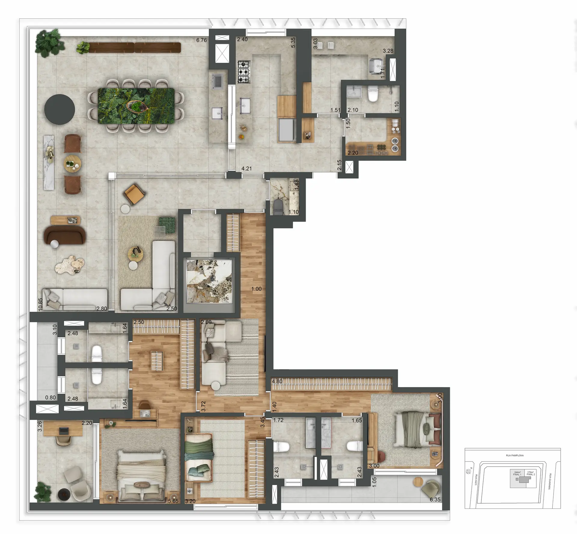 Planta 1 – Autór Jardins