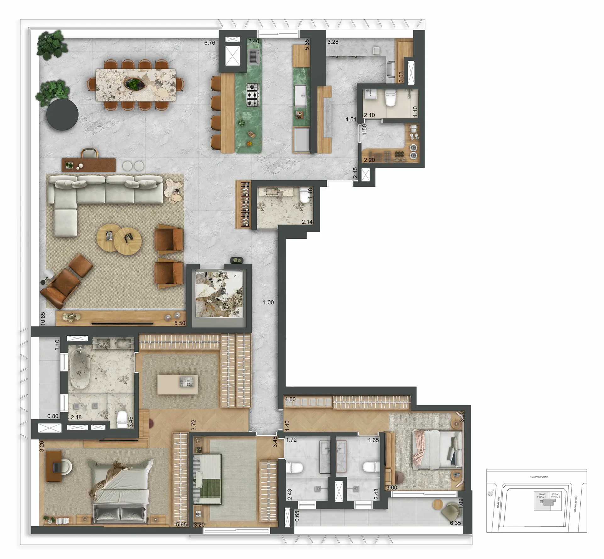 Planta 2 – Autór Jardins