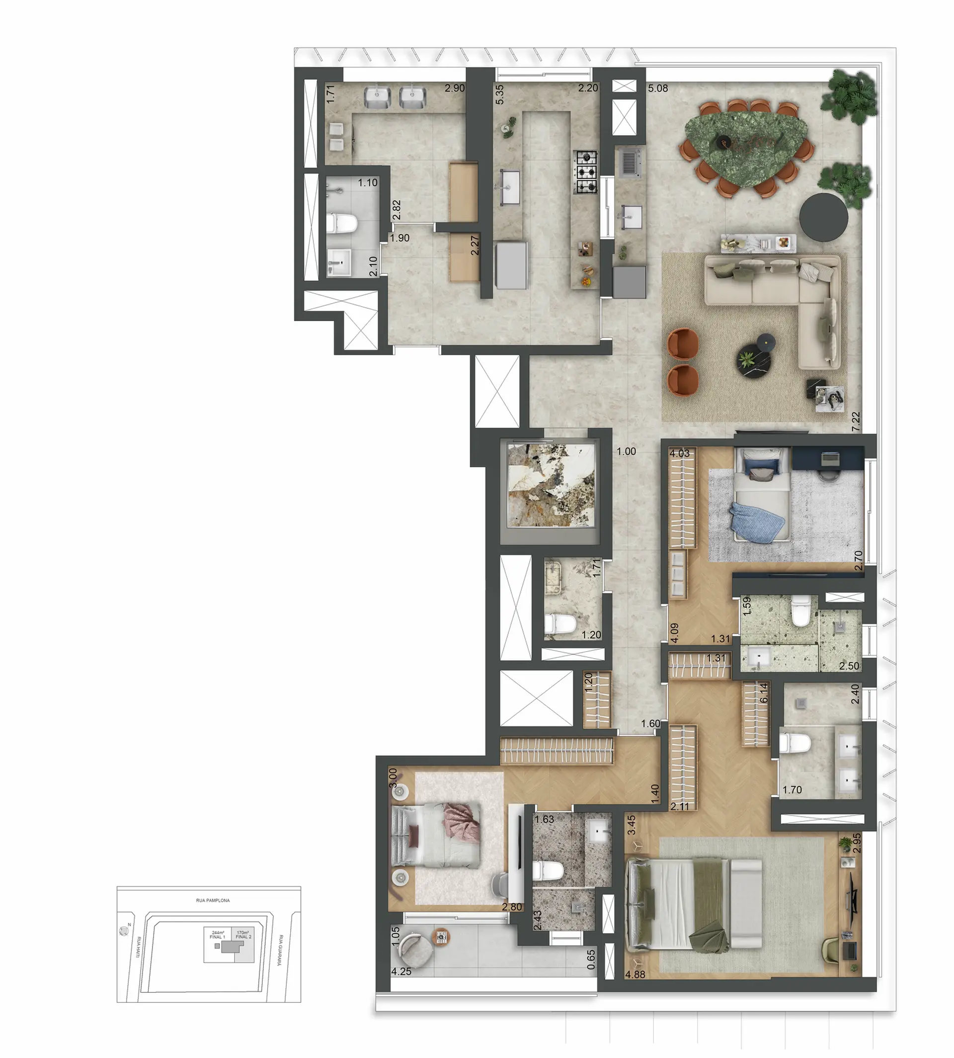 Planta 3 – Autór Jardins