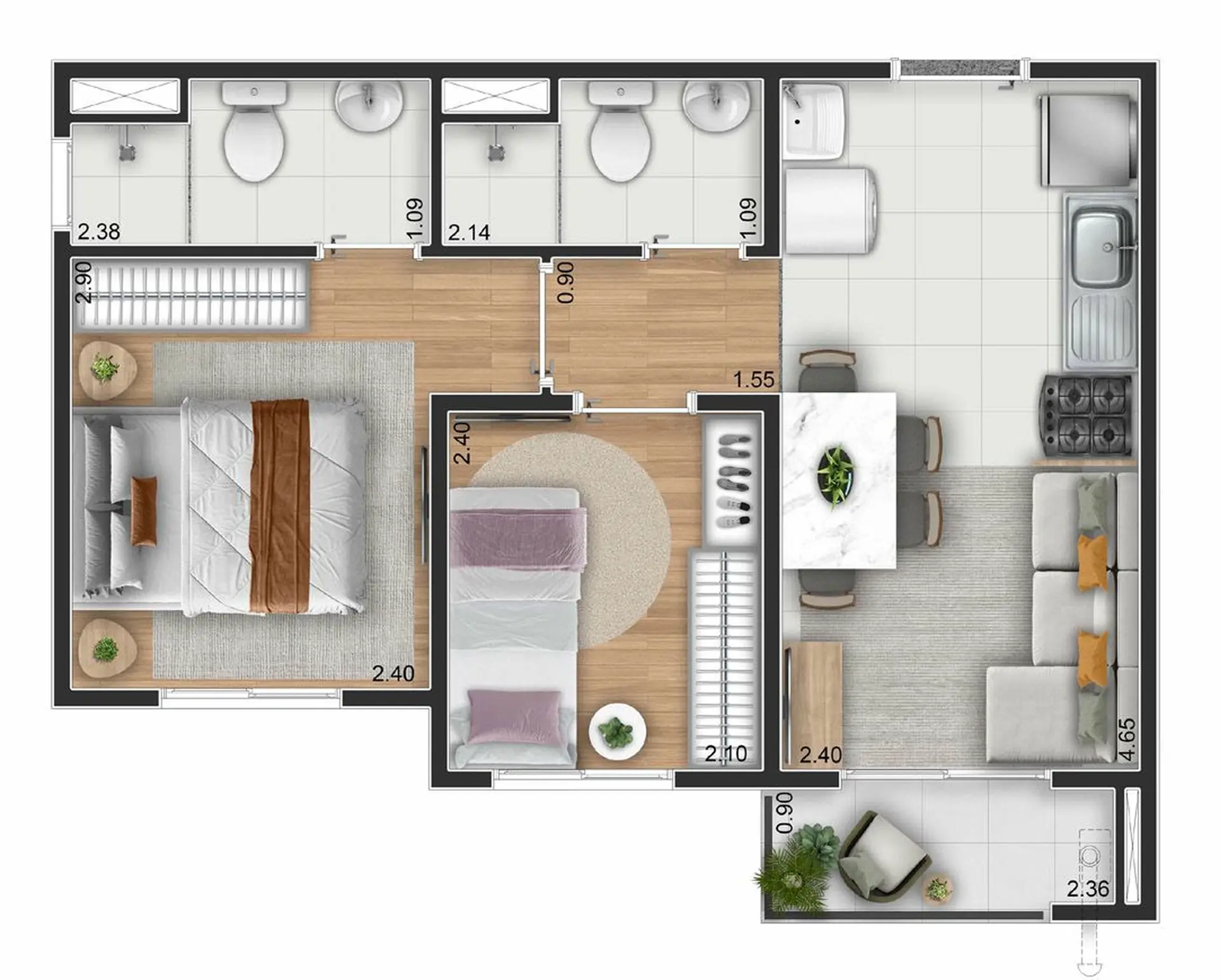 Planta 3 – Elev Ipiranga