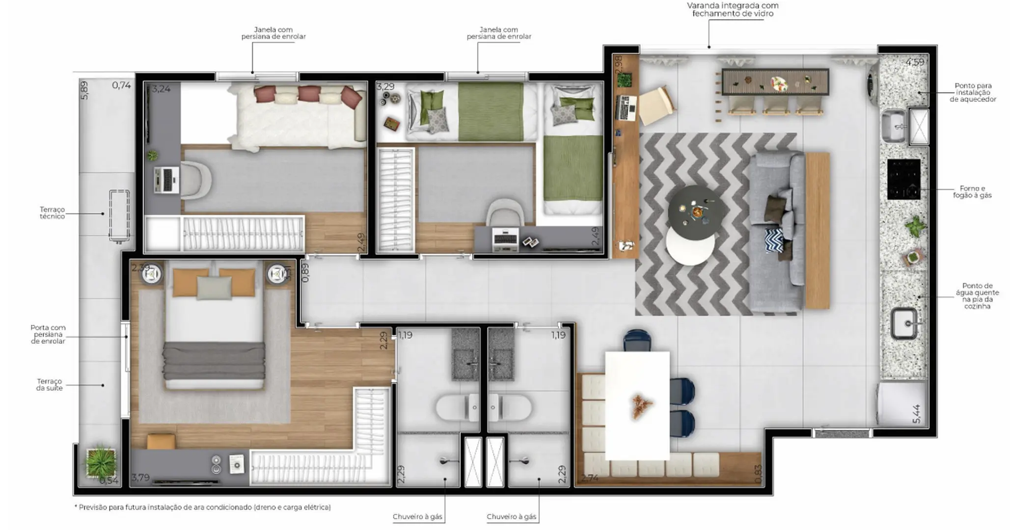 Planta 3 – Famile Lino