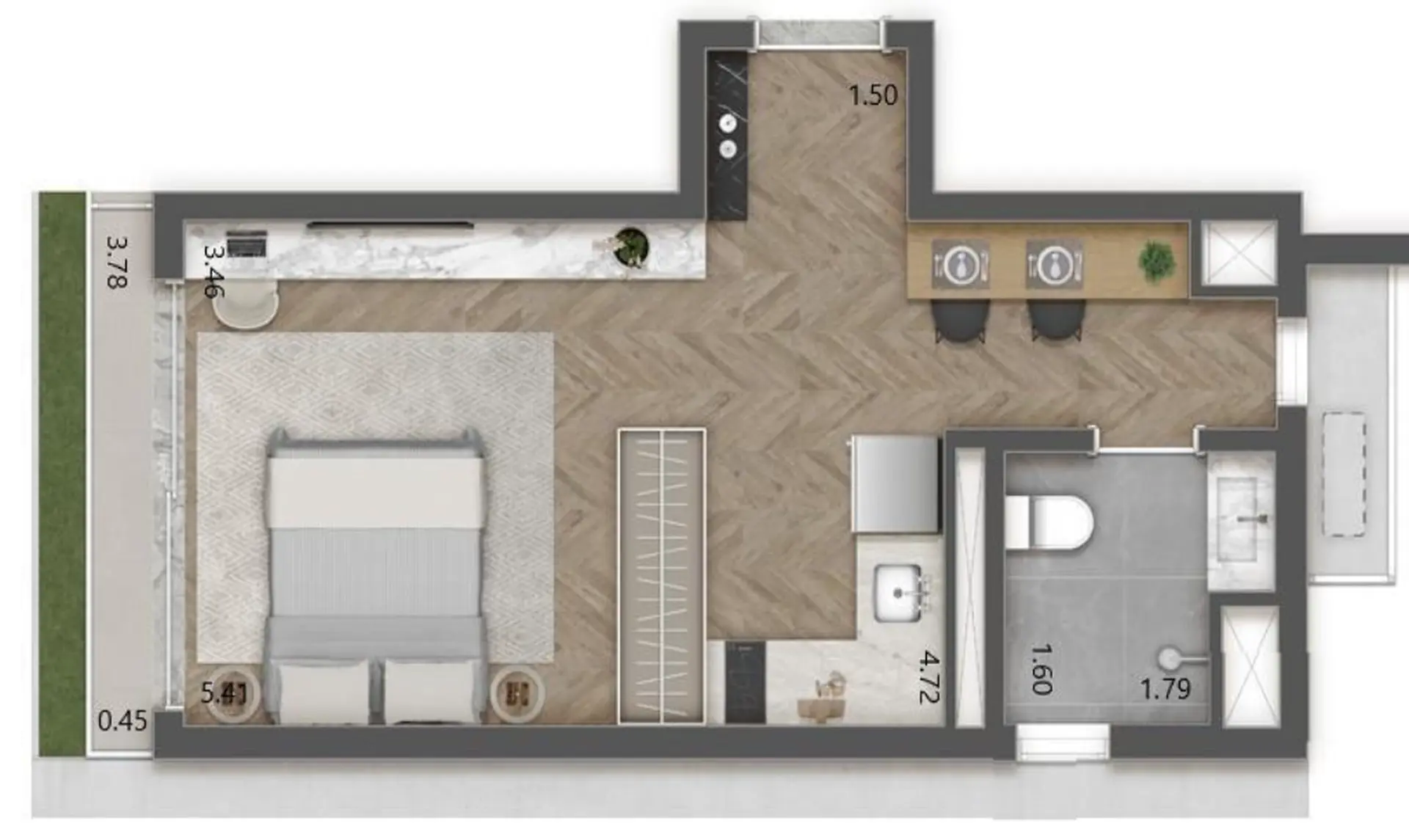 Planta 1 – Haddock 885 – Studios