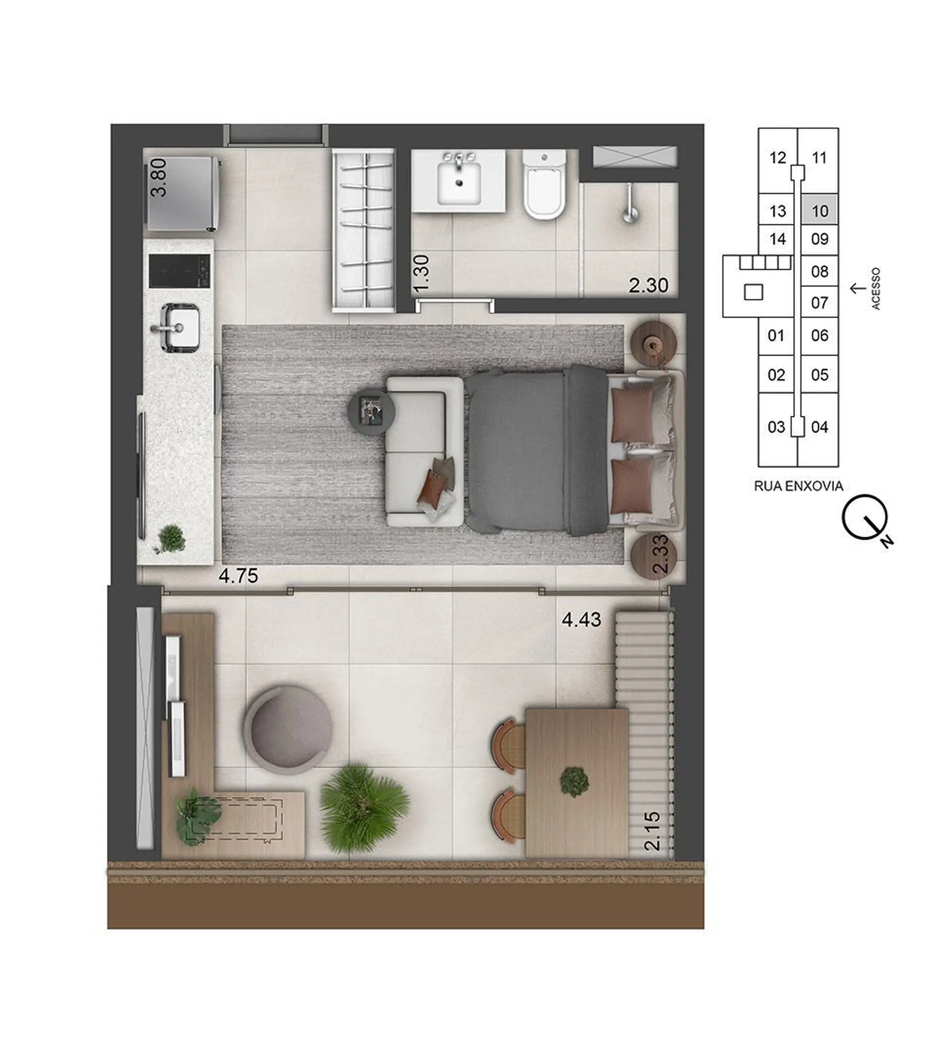 Planta 1 – Helbor Open Mind
