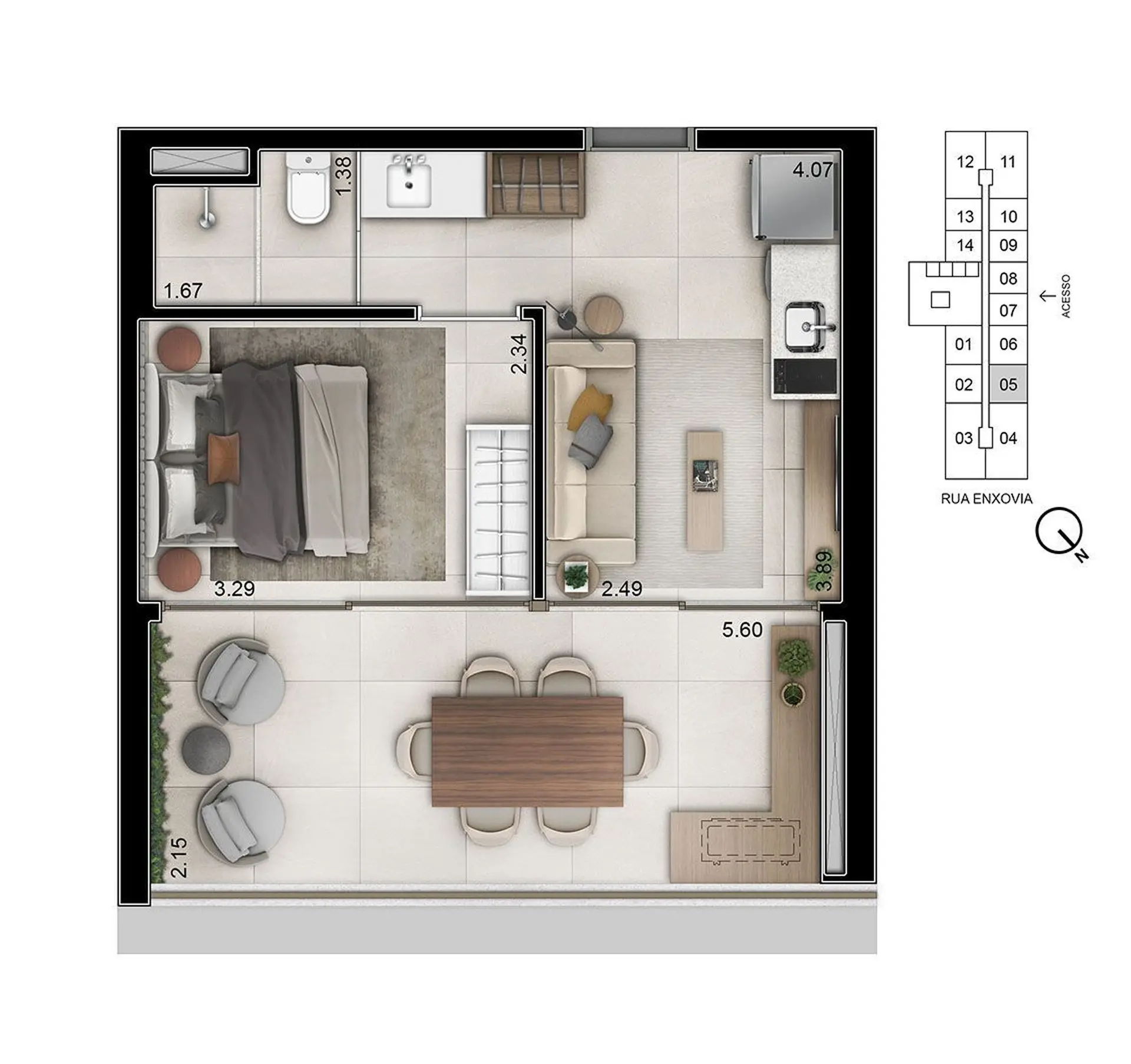 Planta 2 – Helbor Open Mind