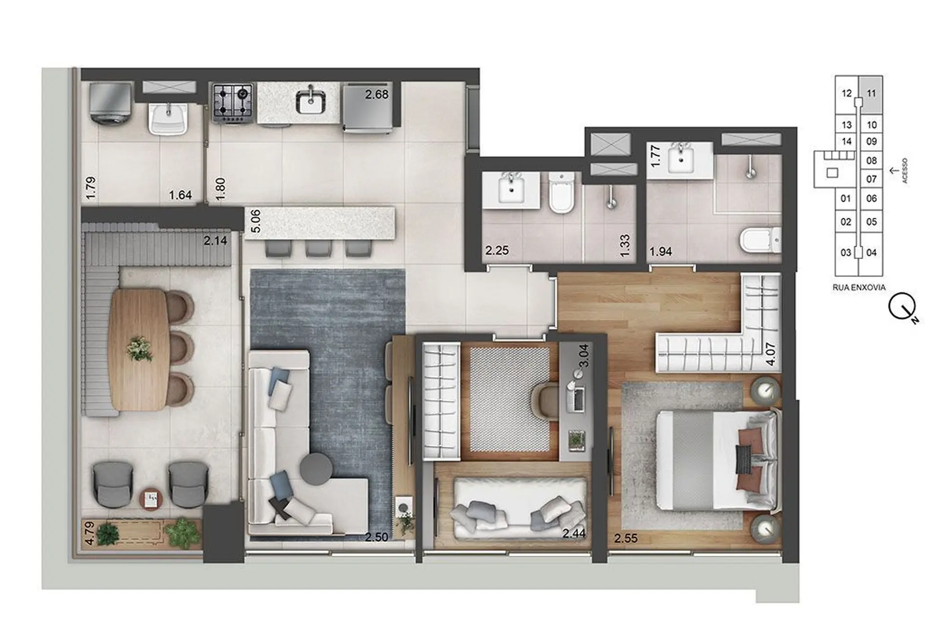 Planta 3 – Helbor Open Mind