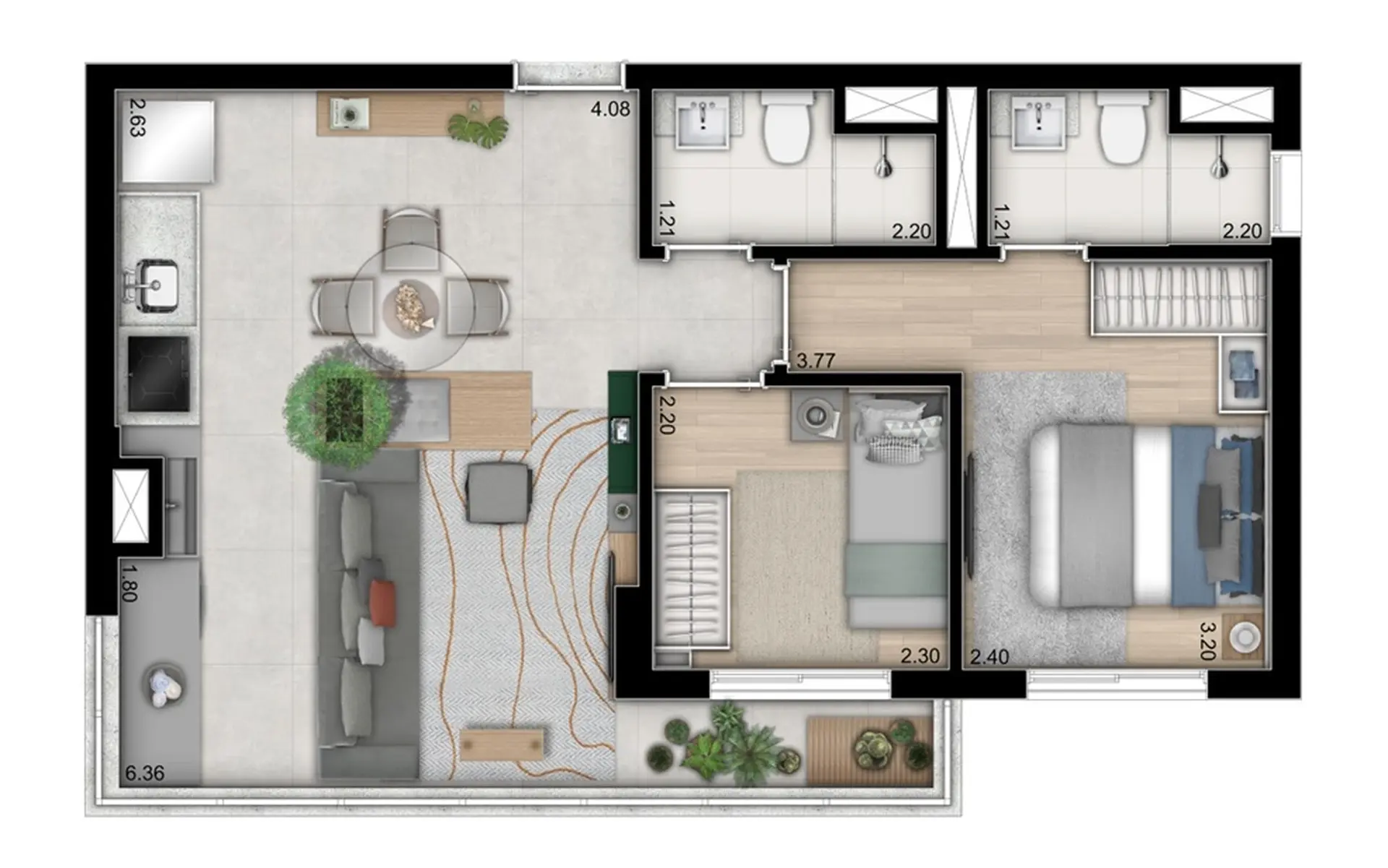 Planta 3 – Ímpar 737 Home Boutique – Residencial