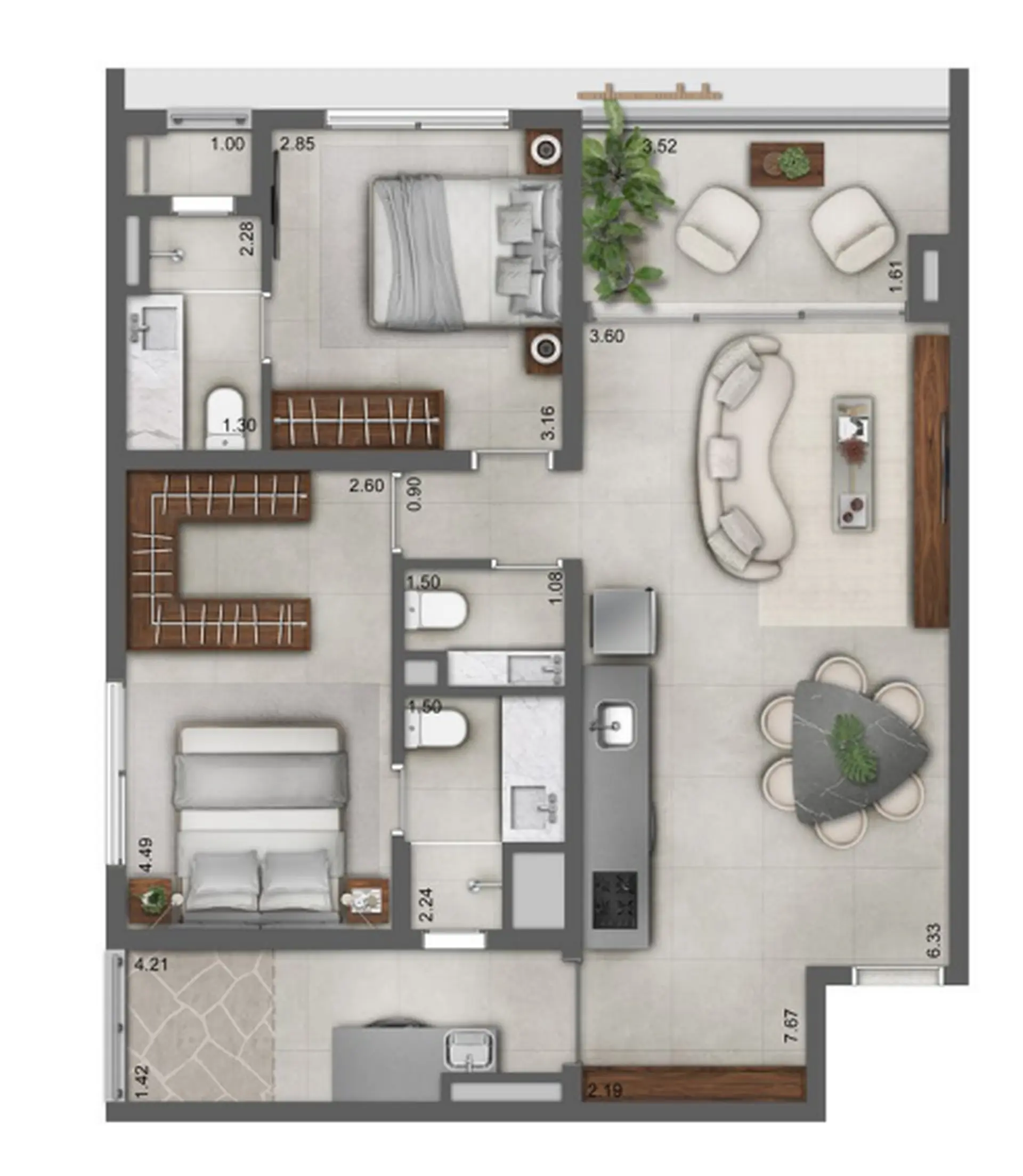 Planta 1 – Joya Jardins
