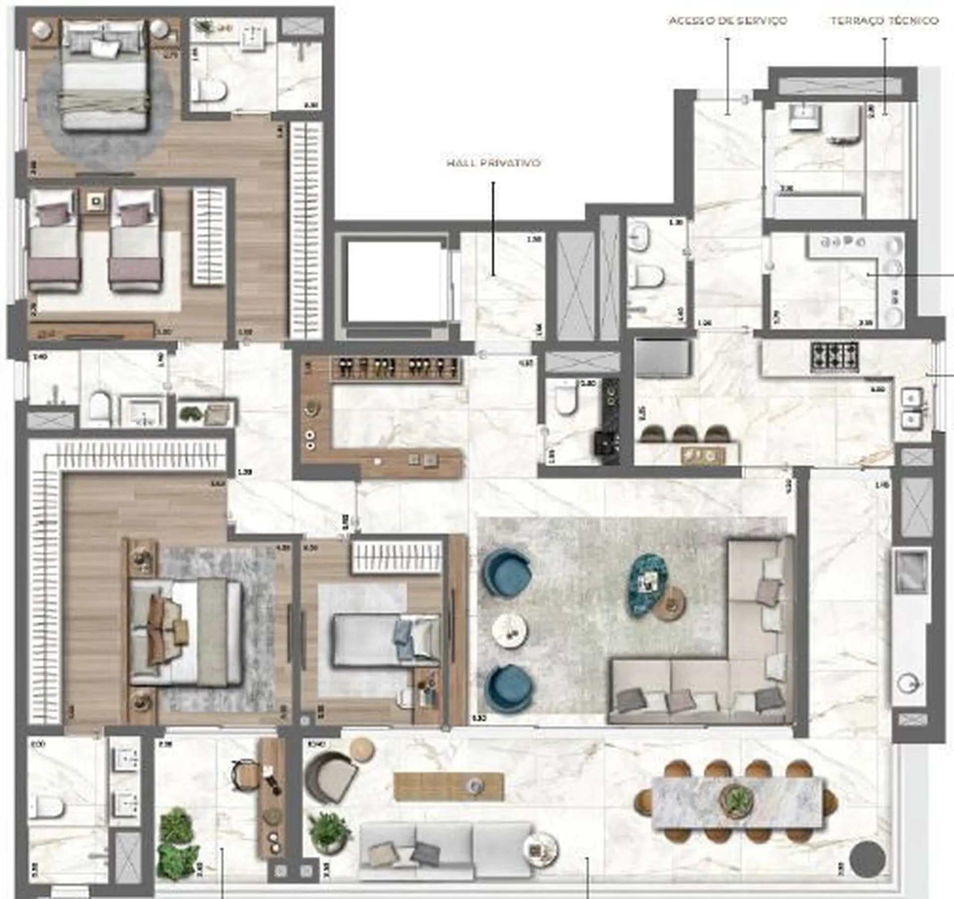 Planta 2 – Le Jardin Cyrela by YOO – Residencial