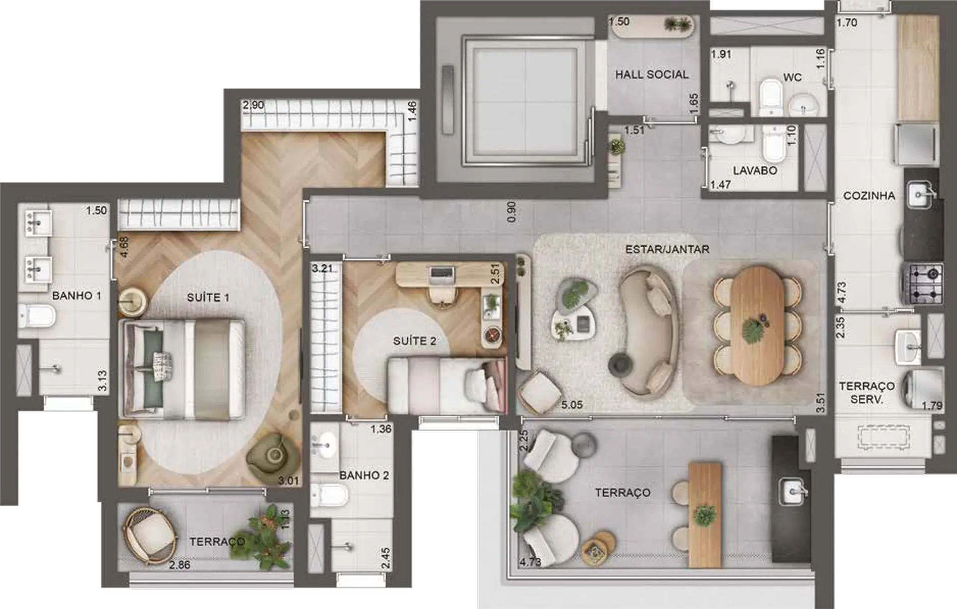 Planta 1 – Lindenberg Alto das Nações