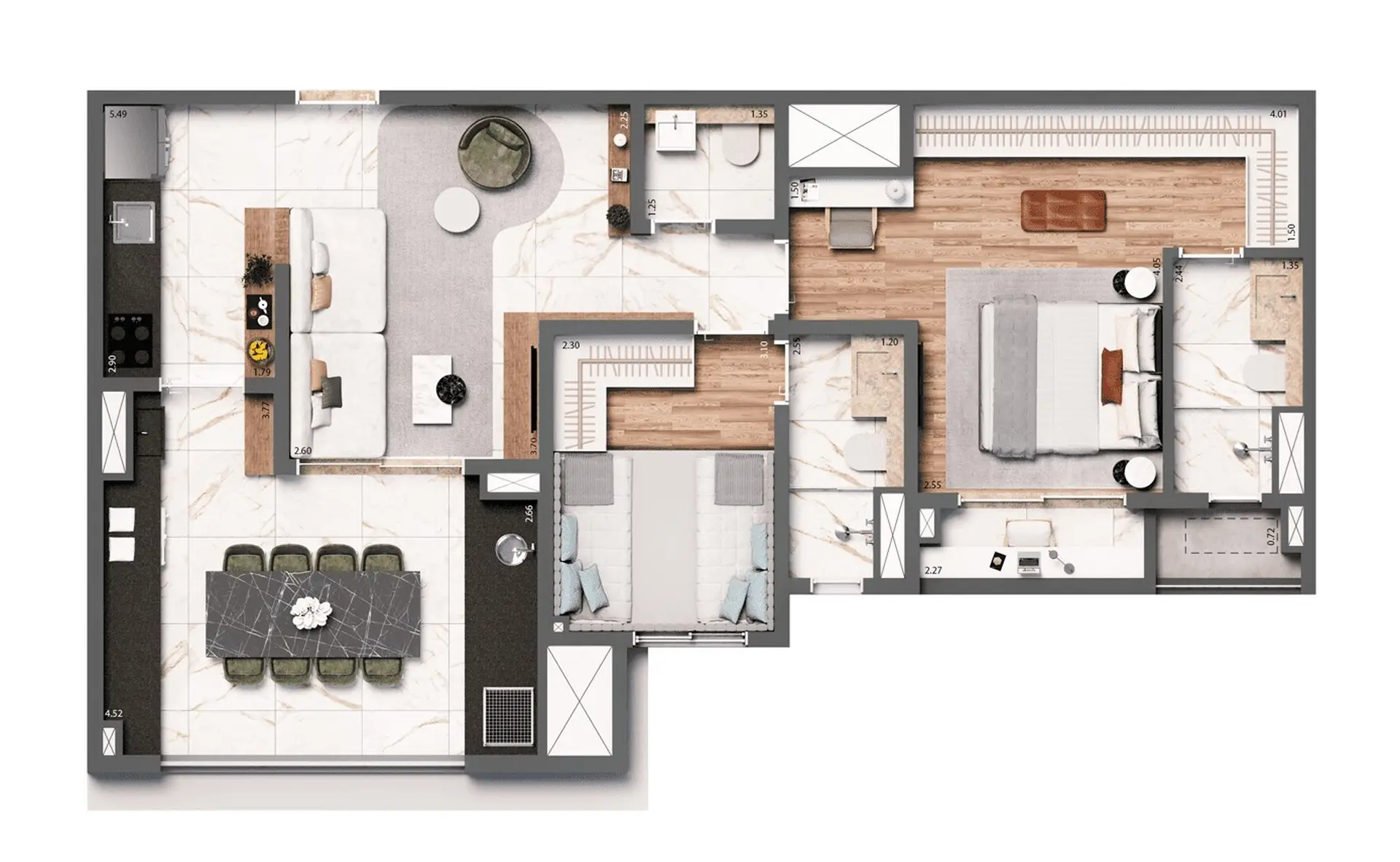 Planta 1 – Living United Ipiranga