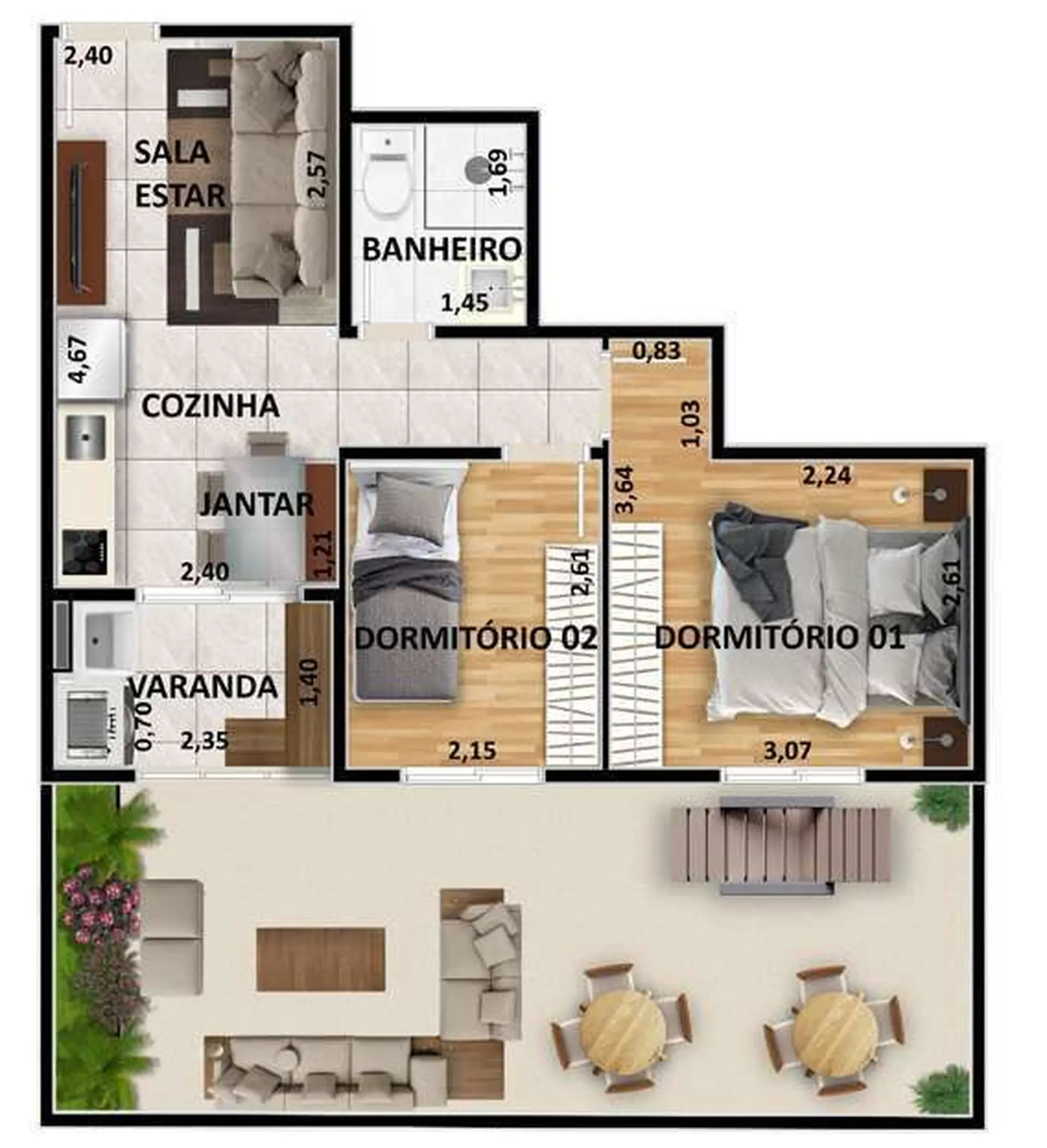 Planta 3 – Moment Metrô Conceição