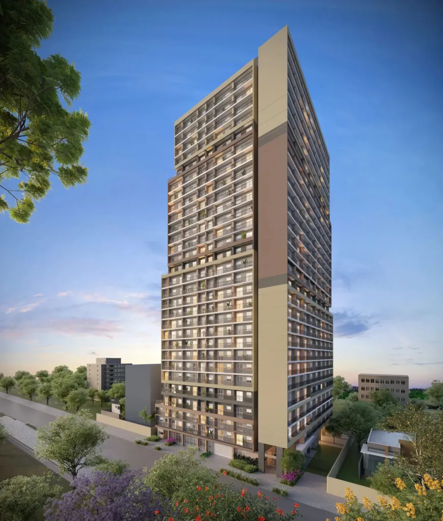 Fachada do empreendimento Monumental Residencial Conx