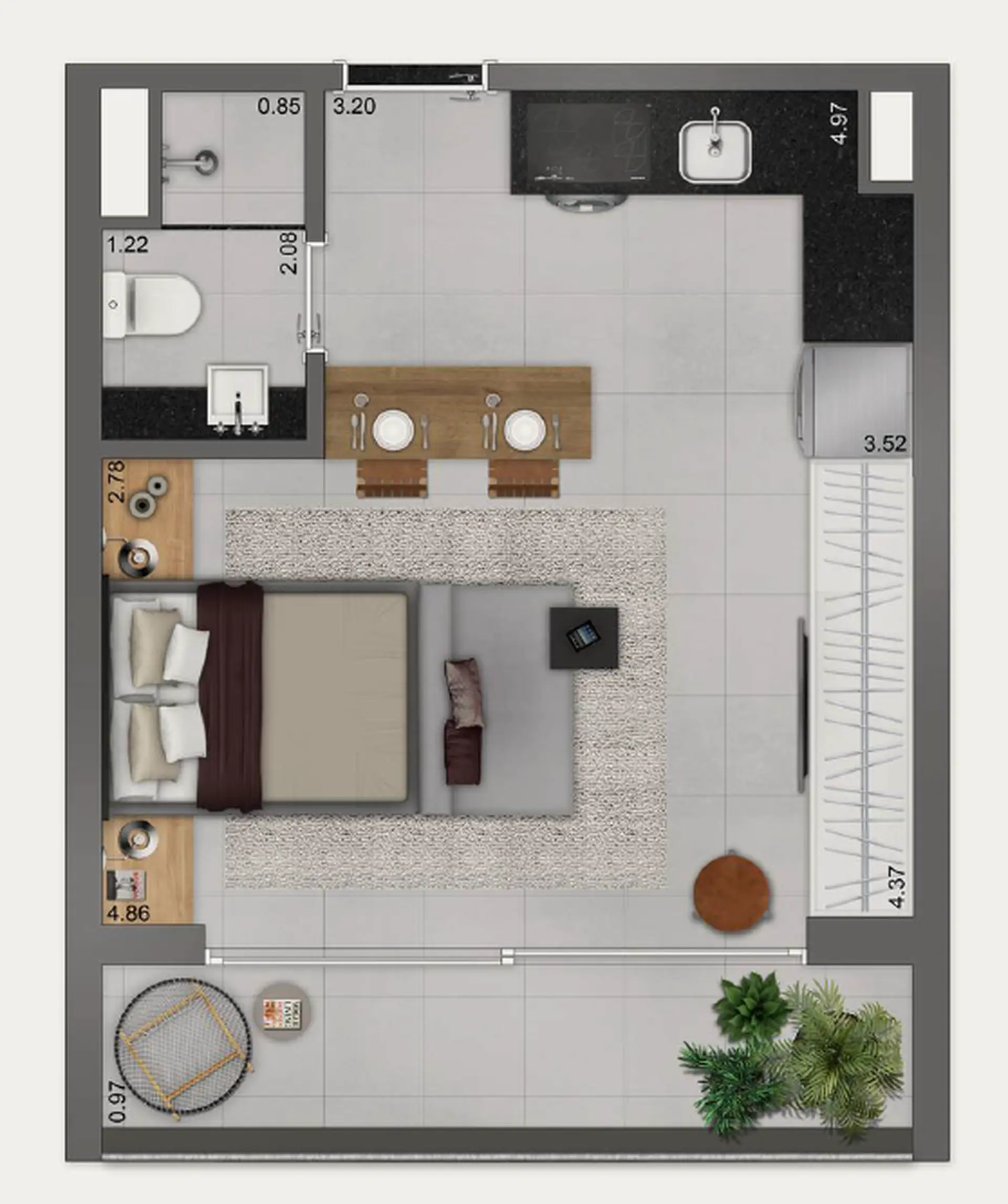 Planta 1 – ON Melo Alves