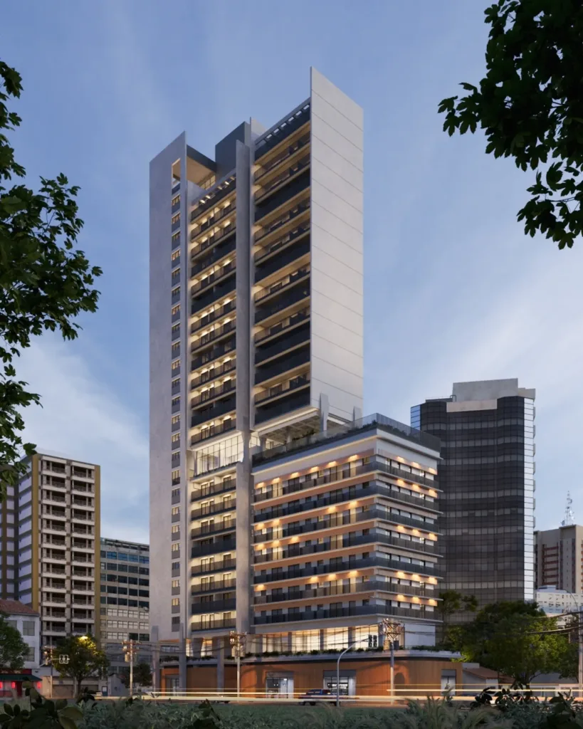 Fachada do empreendimento Oliie 117 – Residencial