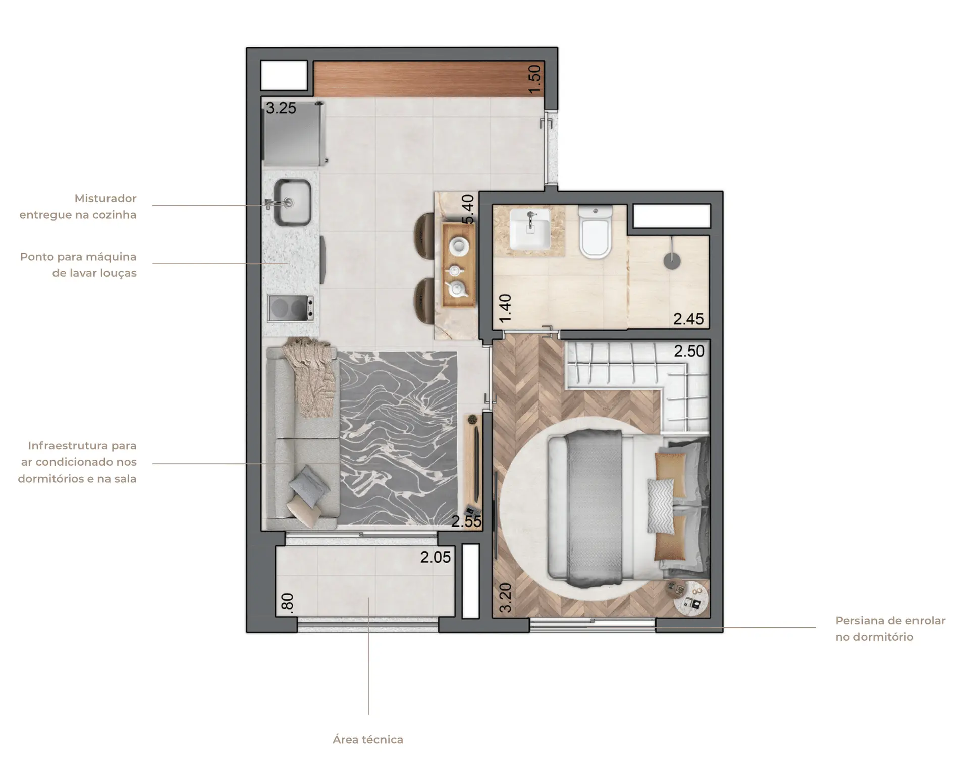 Planta 1 – Quattri Cyrela Vila Mariana