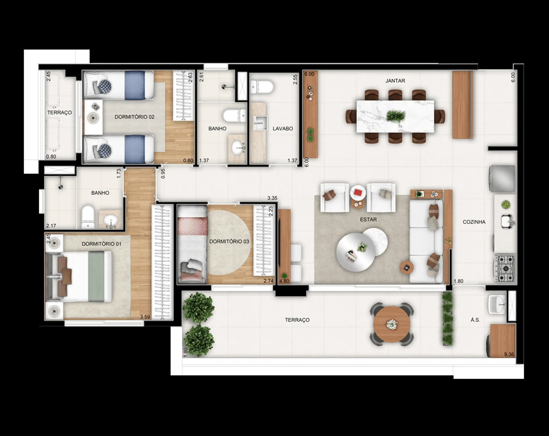Planta 3 – Signatur