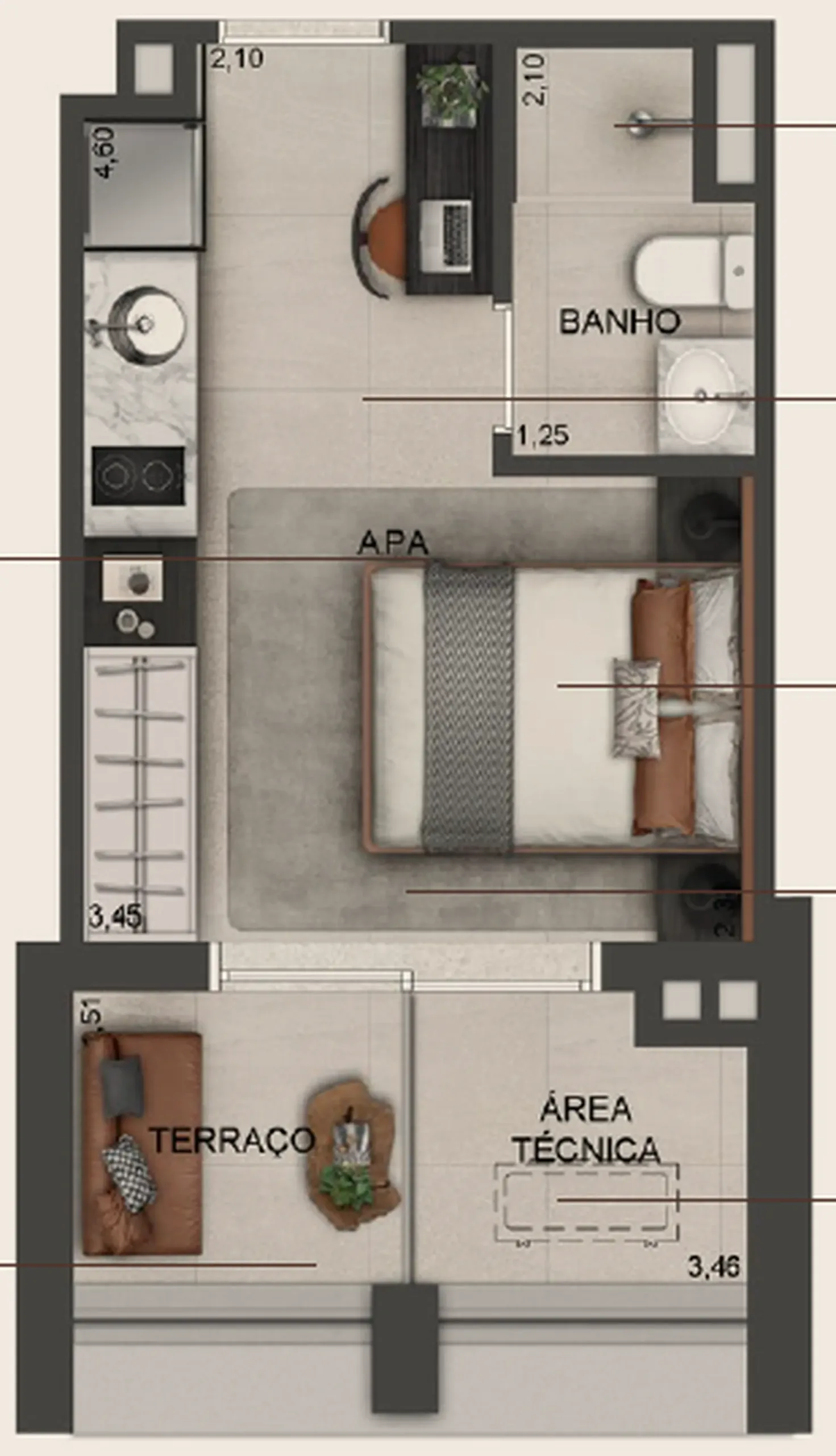 Planta 1 – Studios Paraíso by Lindenberg