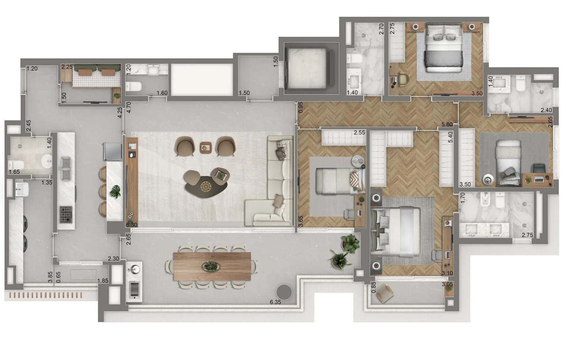 Planta 3 – The Palace Royal