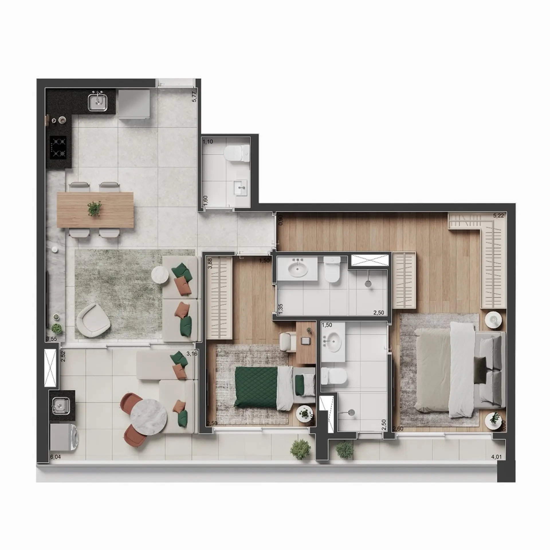 Planta 1 – The Rose Vila Mariana