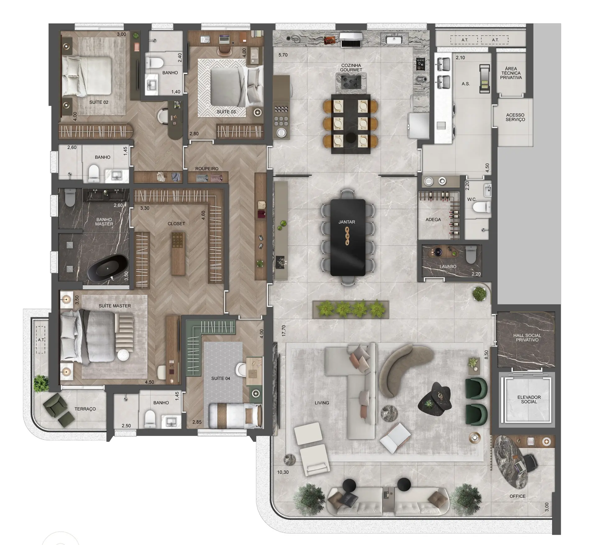 Planta 2 – The View Ibirapuera