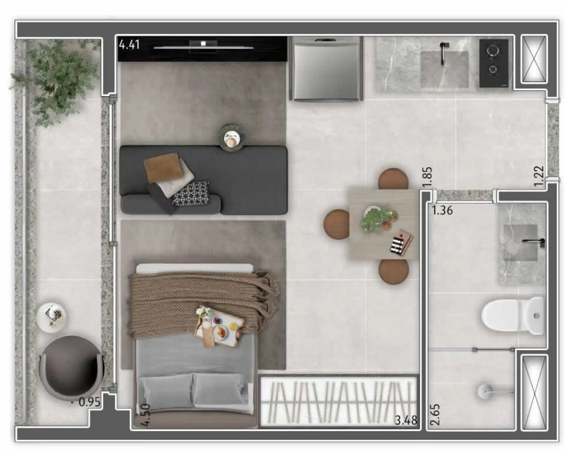 Planta 1 – Today Vila Mariana – Residencial