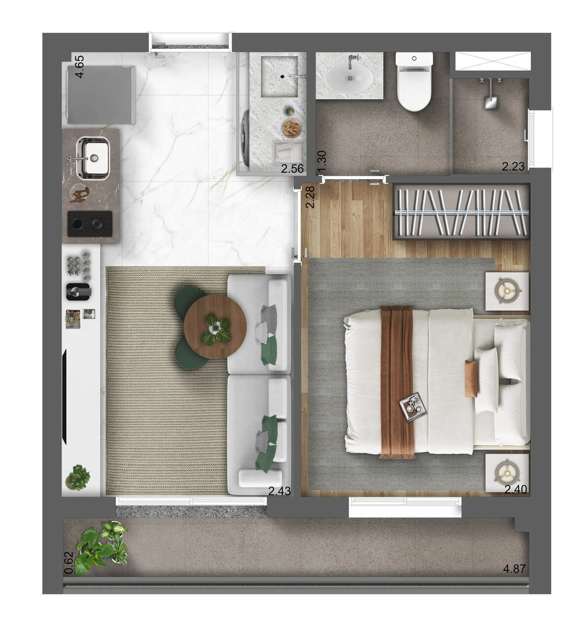 Planta 1 – Unique Fit Vila Mariana