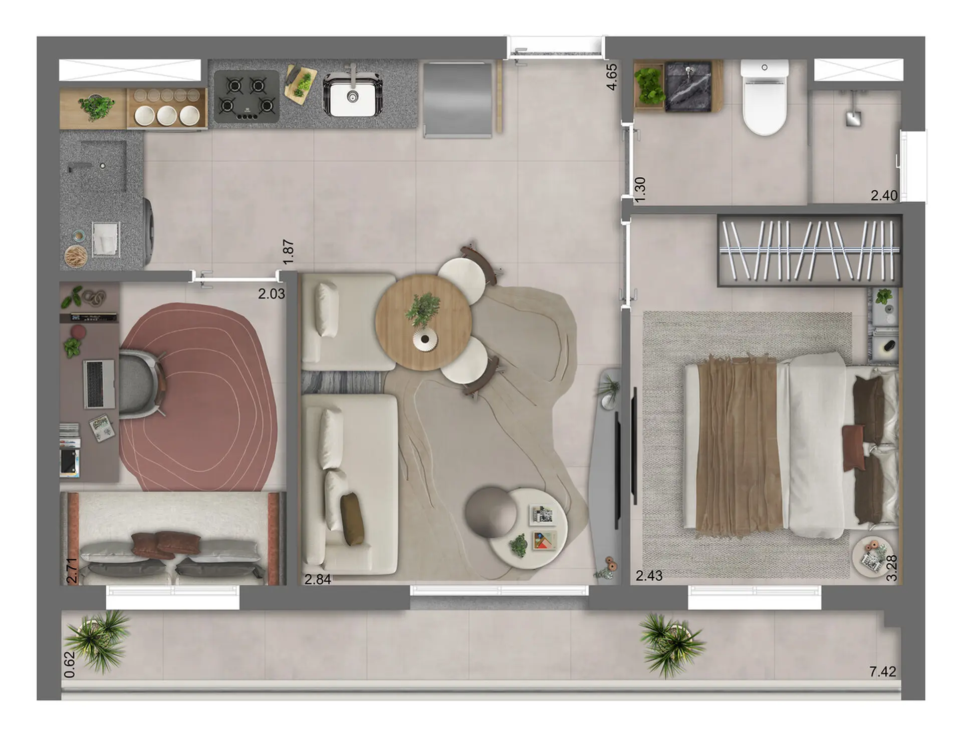 Planta 3 – Unique Fit Vila Mariana