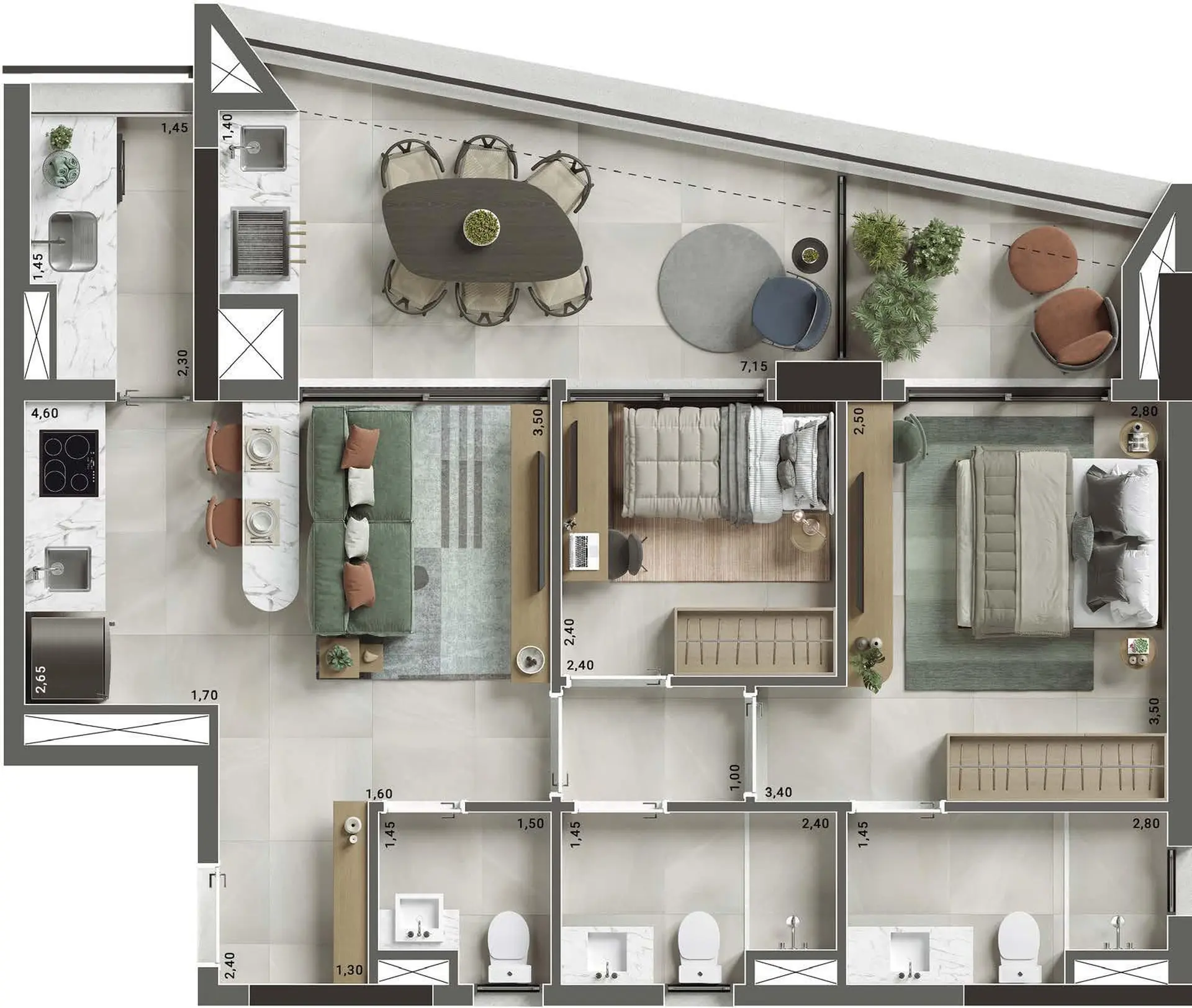 Planta 1 – Vista Park Ibirapuera