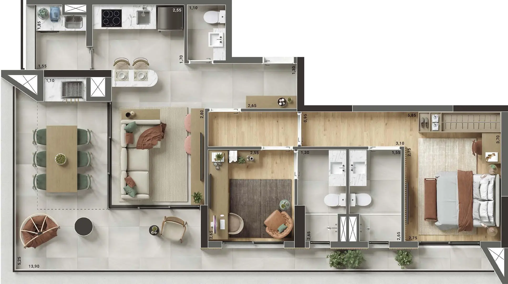 Planta 3 – Vista Park Ibirapuera