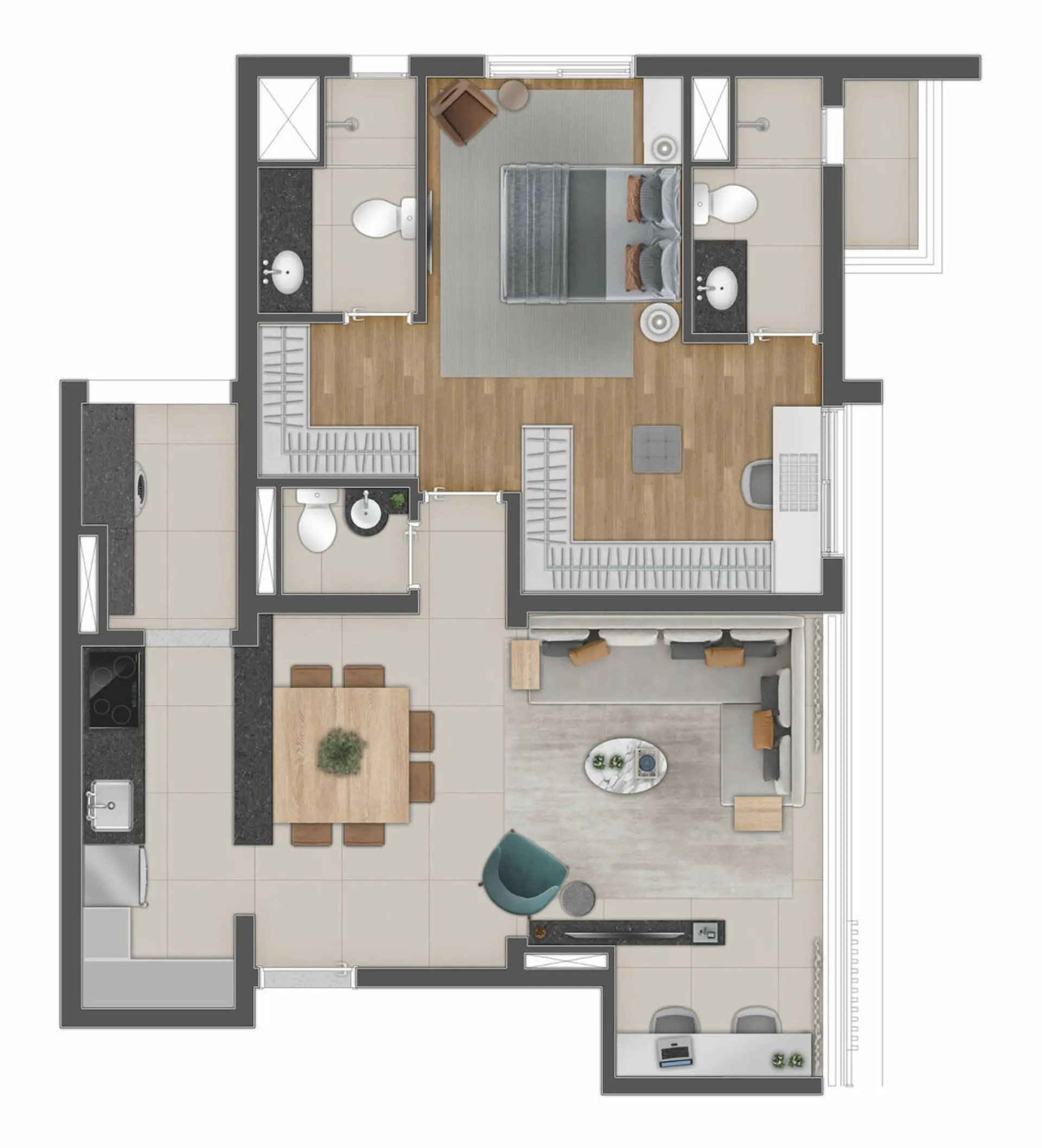 Planta 1 – 541 Virgílio – Residencial