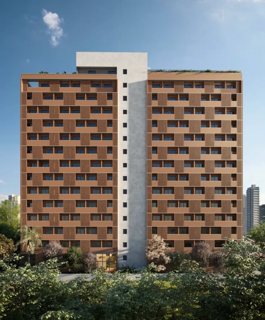 Fachada do empreendimento Alberito – Residencial
