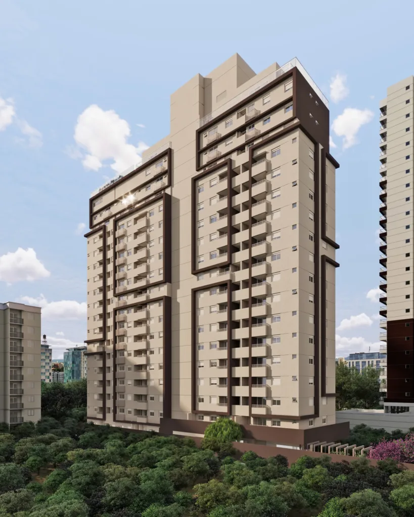 Fachada do empreendimento Boulevard Vila Romana