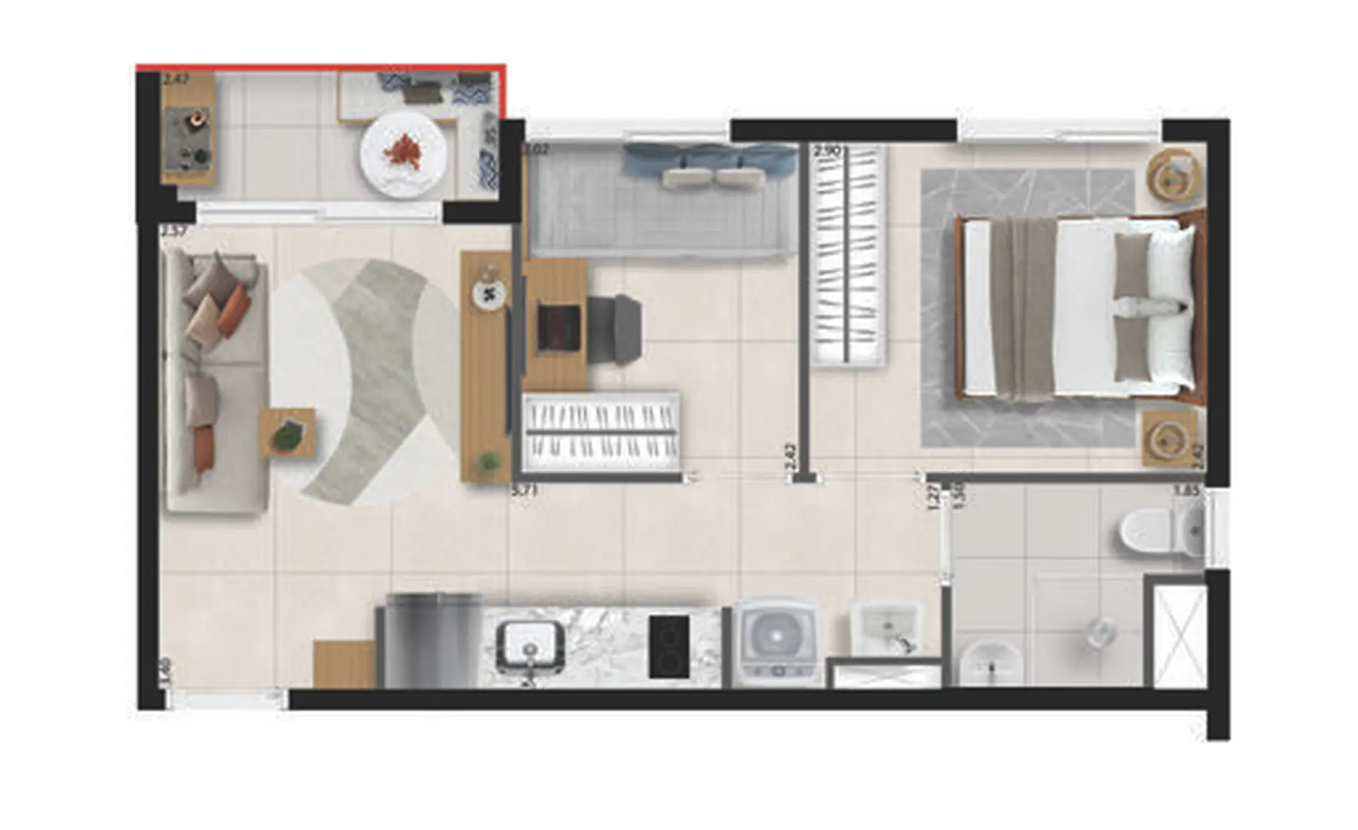 Planta 2 – Bracon Perdizes – Residencial