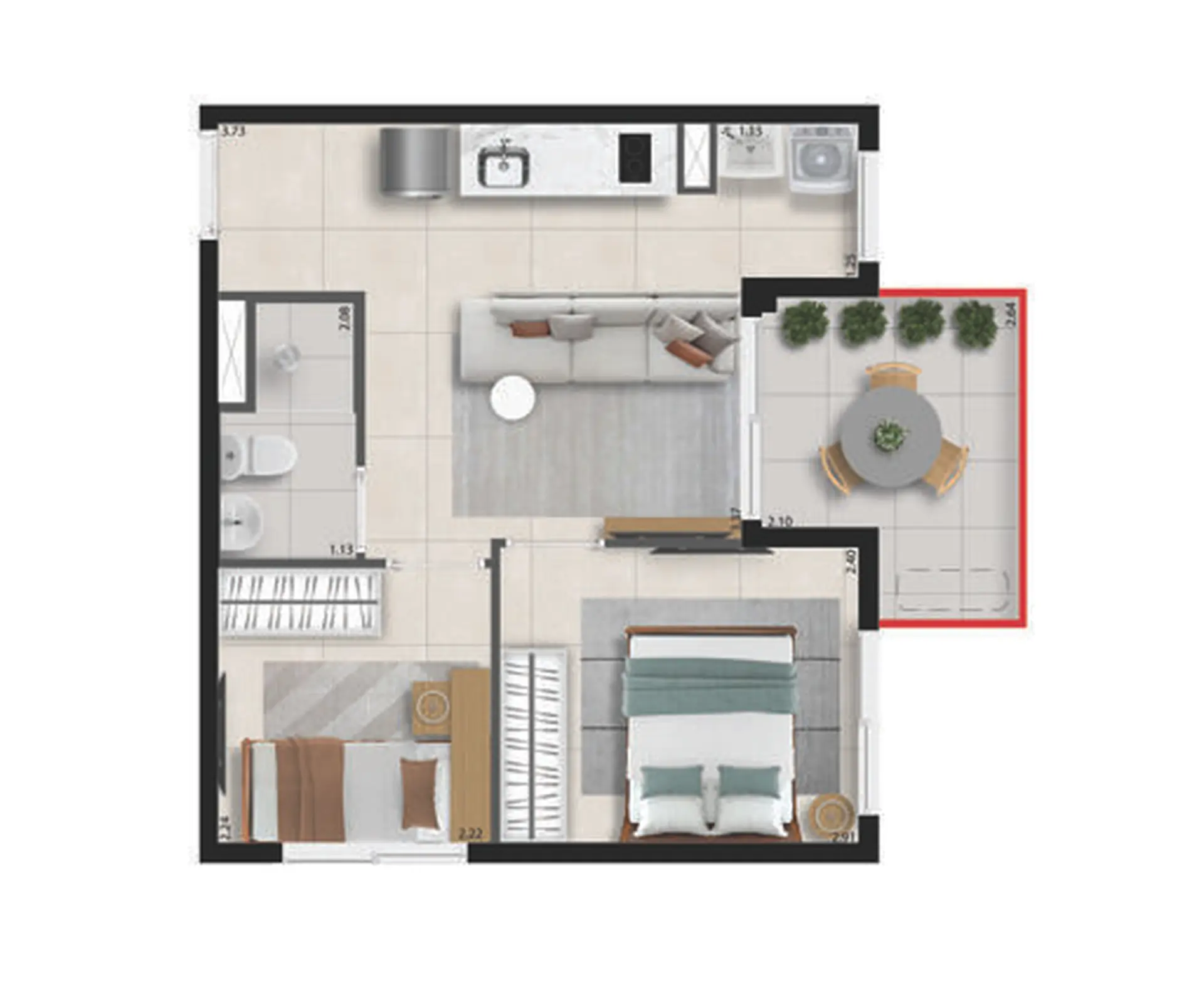 Planta 4 – Bracon Perdizes – Residencial