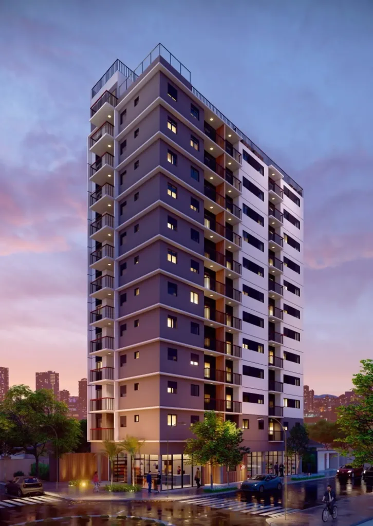 Fachada do empreendimento Bracon Perdizes – Residencial