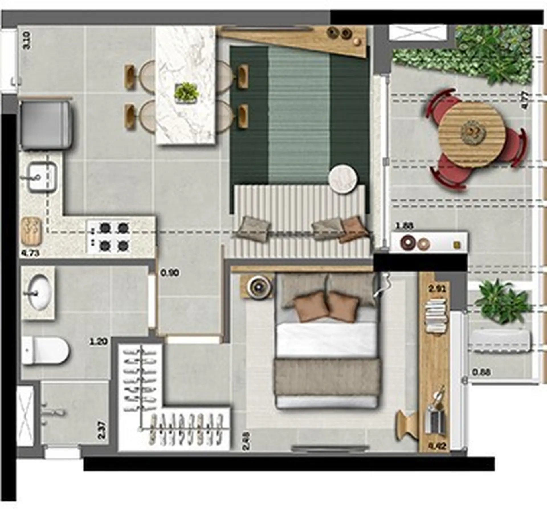 Planta 1 – Casa Omaguás – Residencial