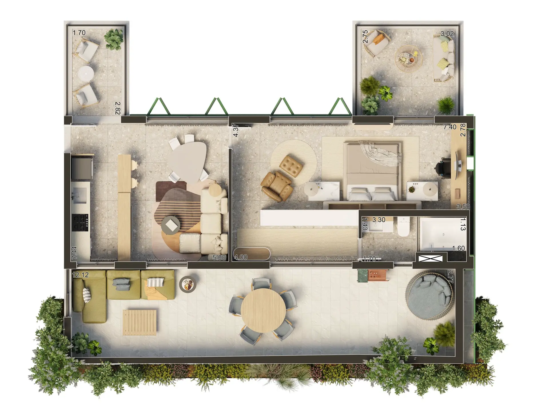 Planta 2 – Casa Vertical Apinajés