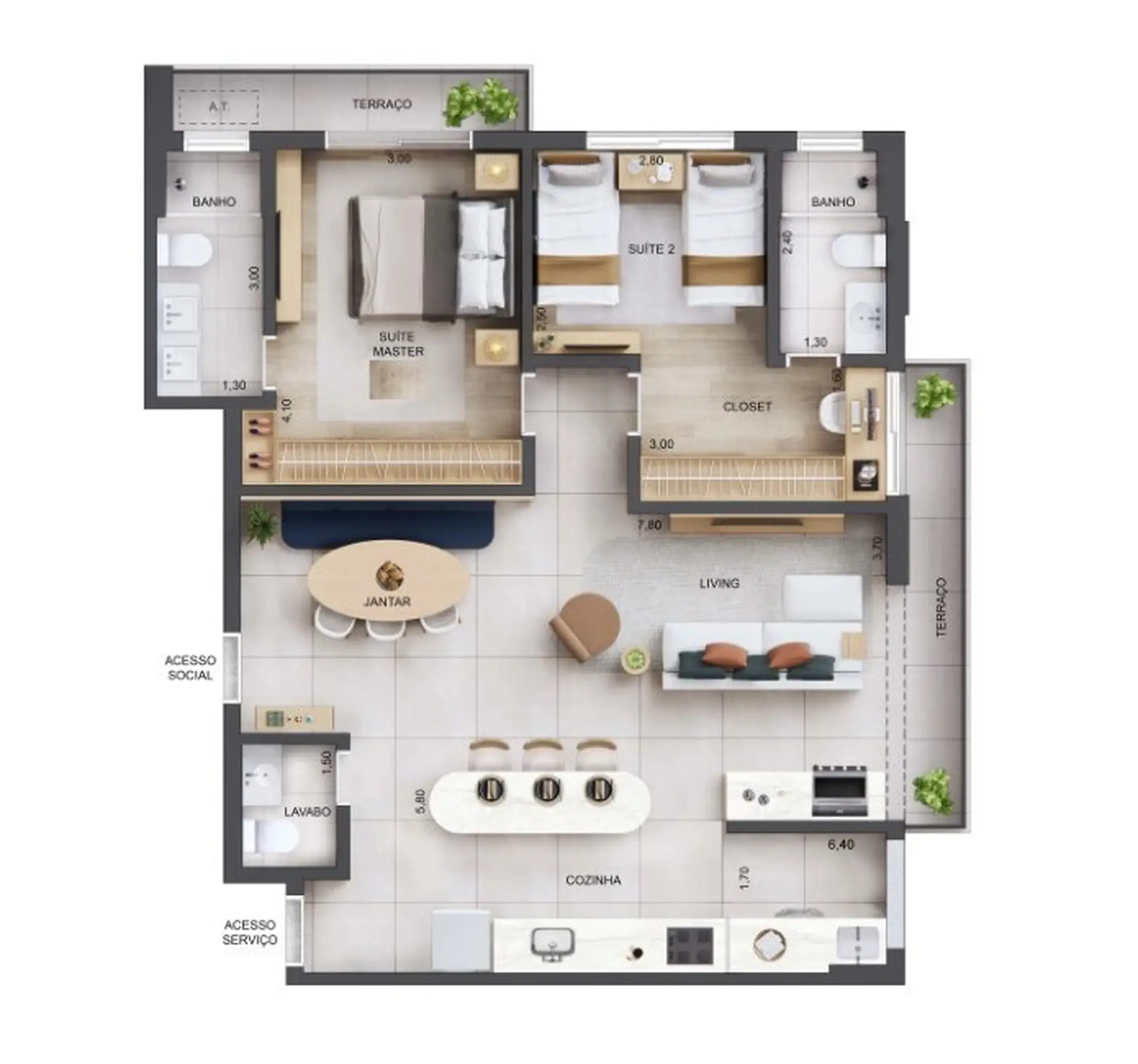 Planta 1 – Excellence Perdizes
