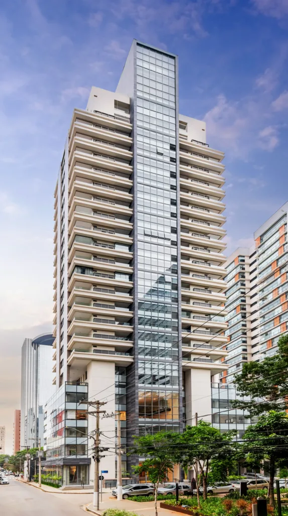 Fachada do empreendimento HUB Pinheiros