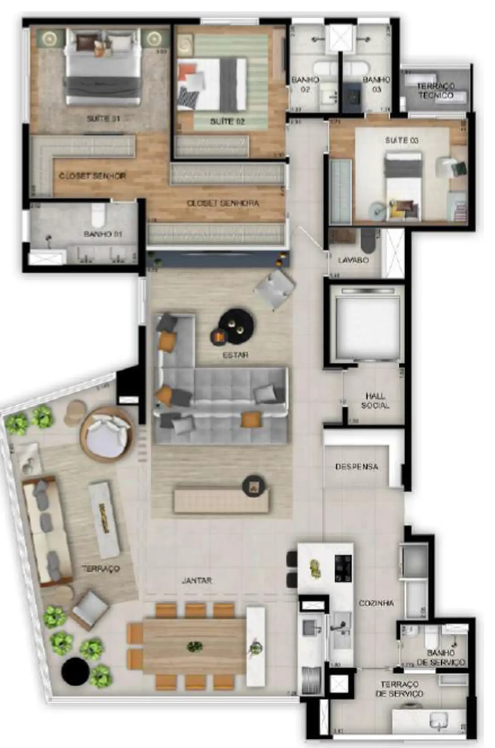 Planta 1 – Harmonia da Vila Residencial