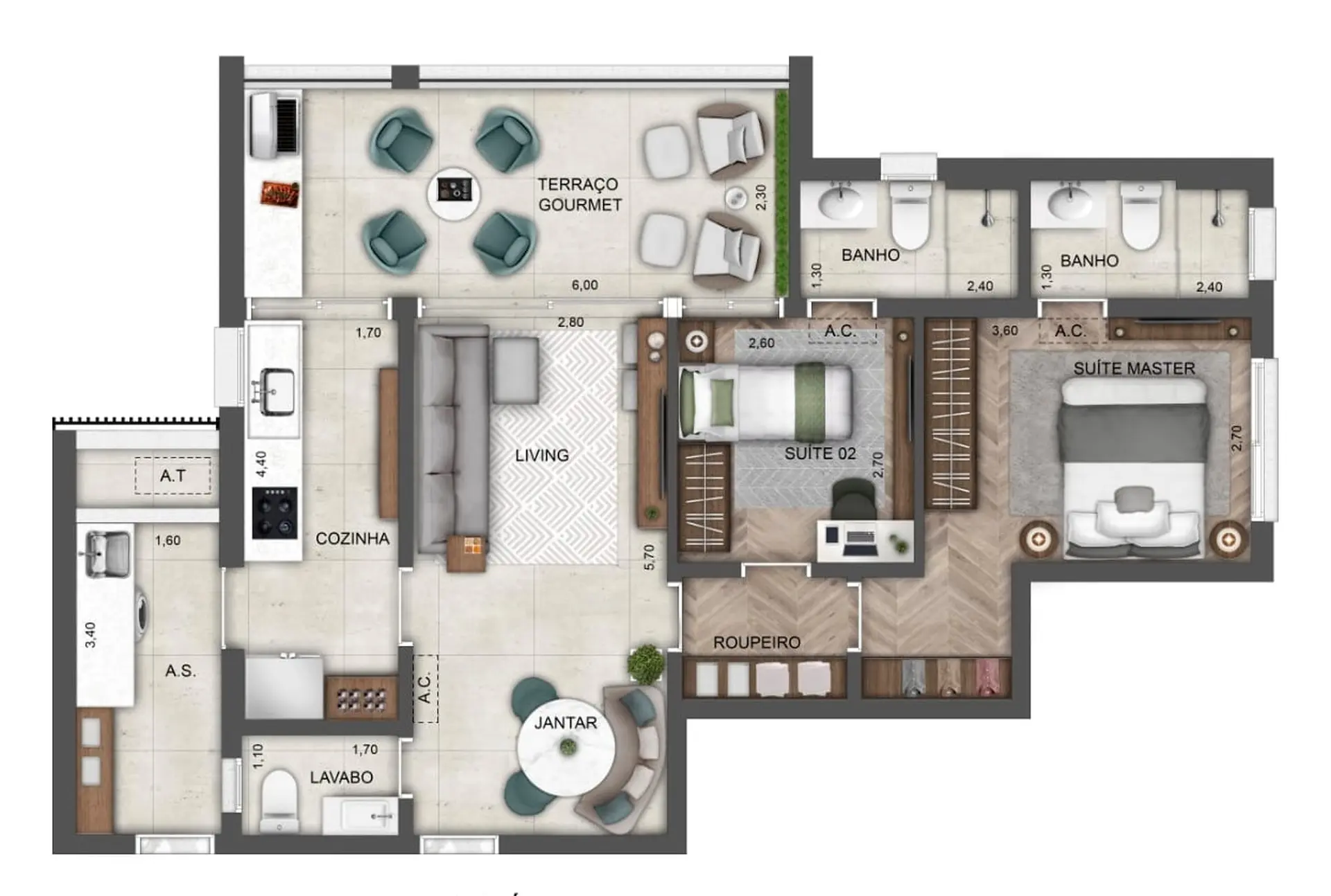 Planta 1 – Lamp Perdizes