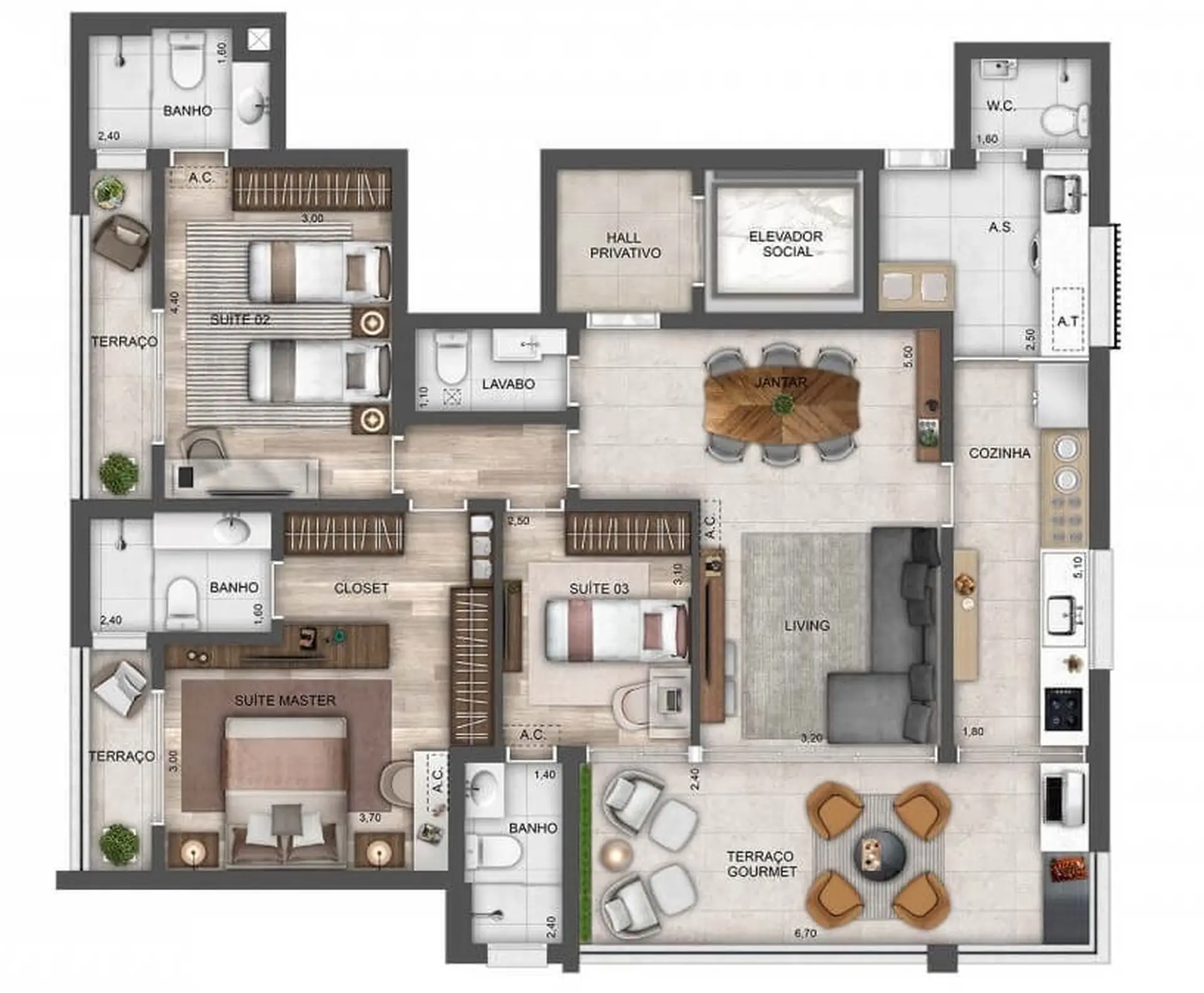 Planta 2 – Lamp Perdizes