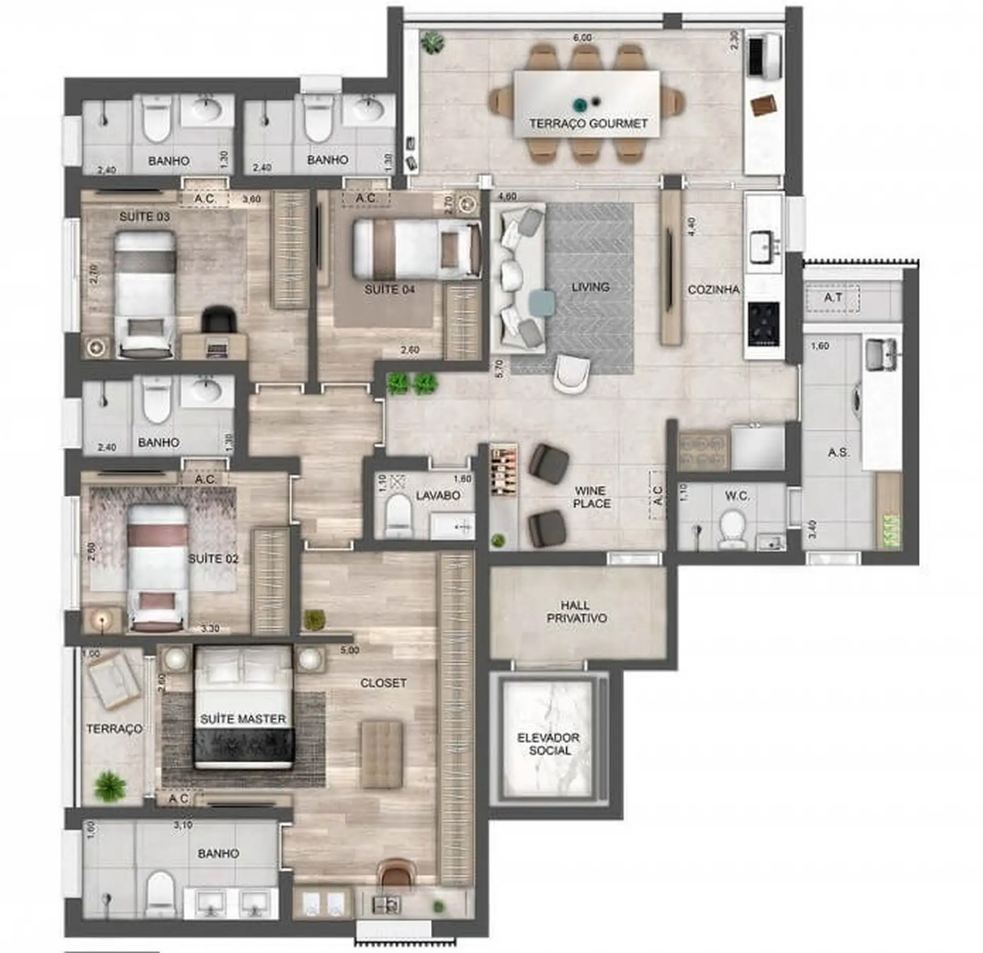 Planta 3 – Lamp Perdizes